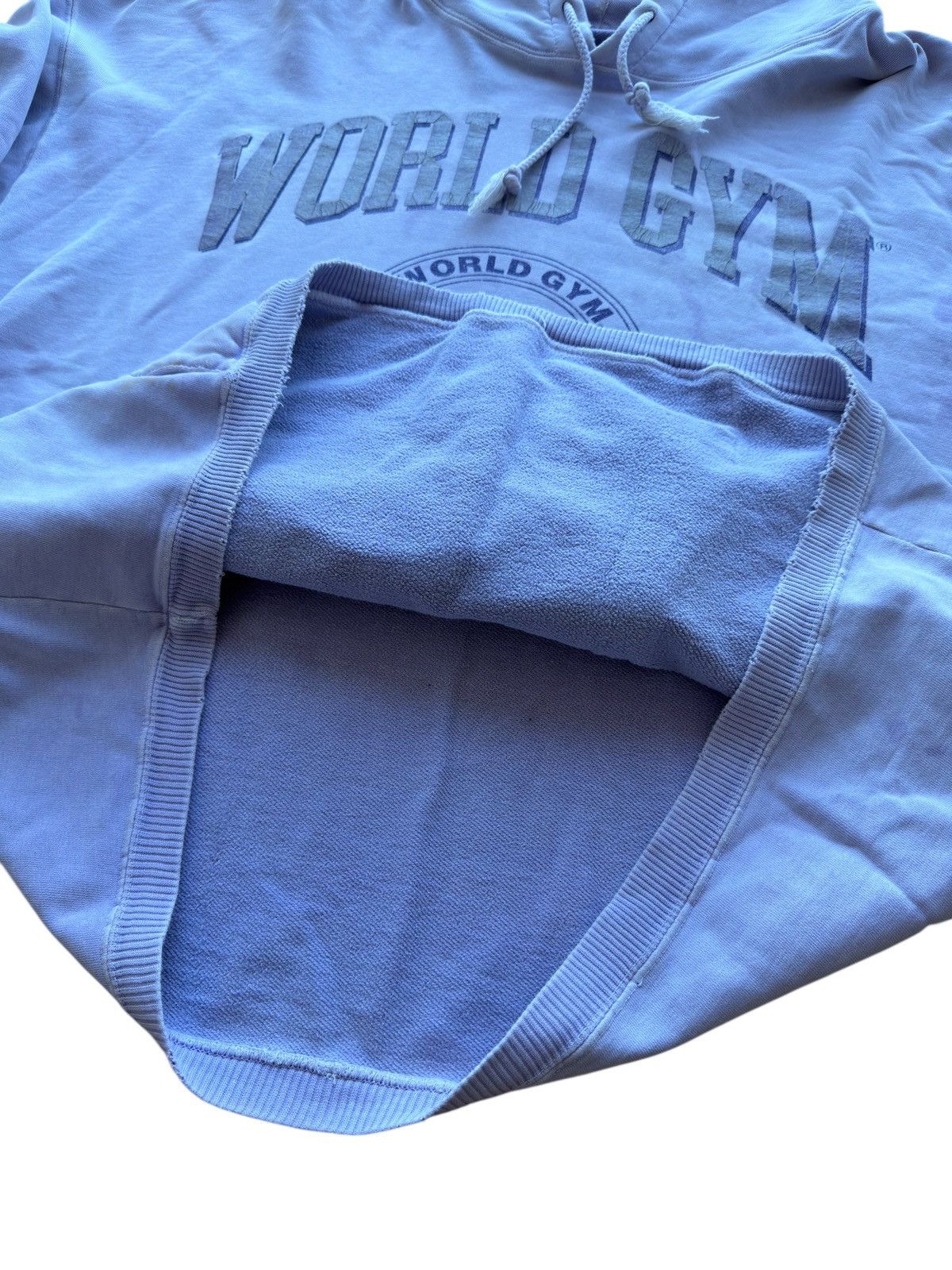 Vintage *RARE* VINTAGE WORLD GYM GORILLA ARNOLD FADED BOXY HOODIE Size US XL / EU 56 / 4 - 19 Thumbnail