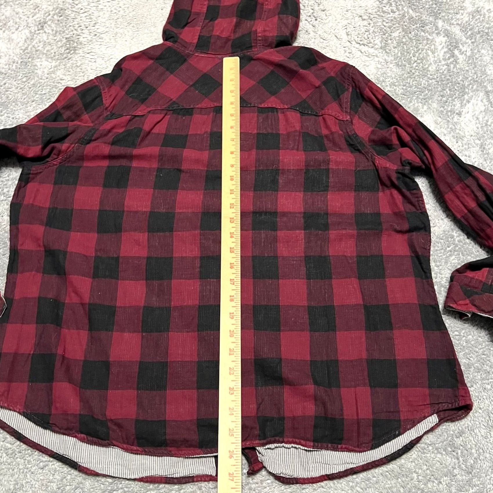 Vintage VINTAGE? Columbia Minnesota Golden Gophers Flannel Womens XXL Hooded Plaid Long Sleeve Shirt Womens XXL Red College Sports Team Football Shirt Size XXL / US 16-18 / IT 52-54 - 6 Thumbnail