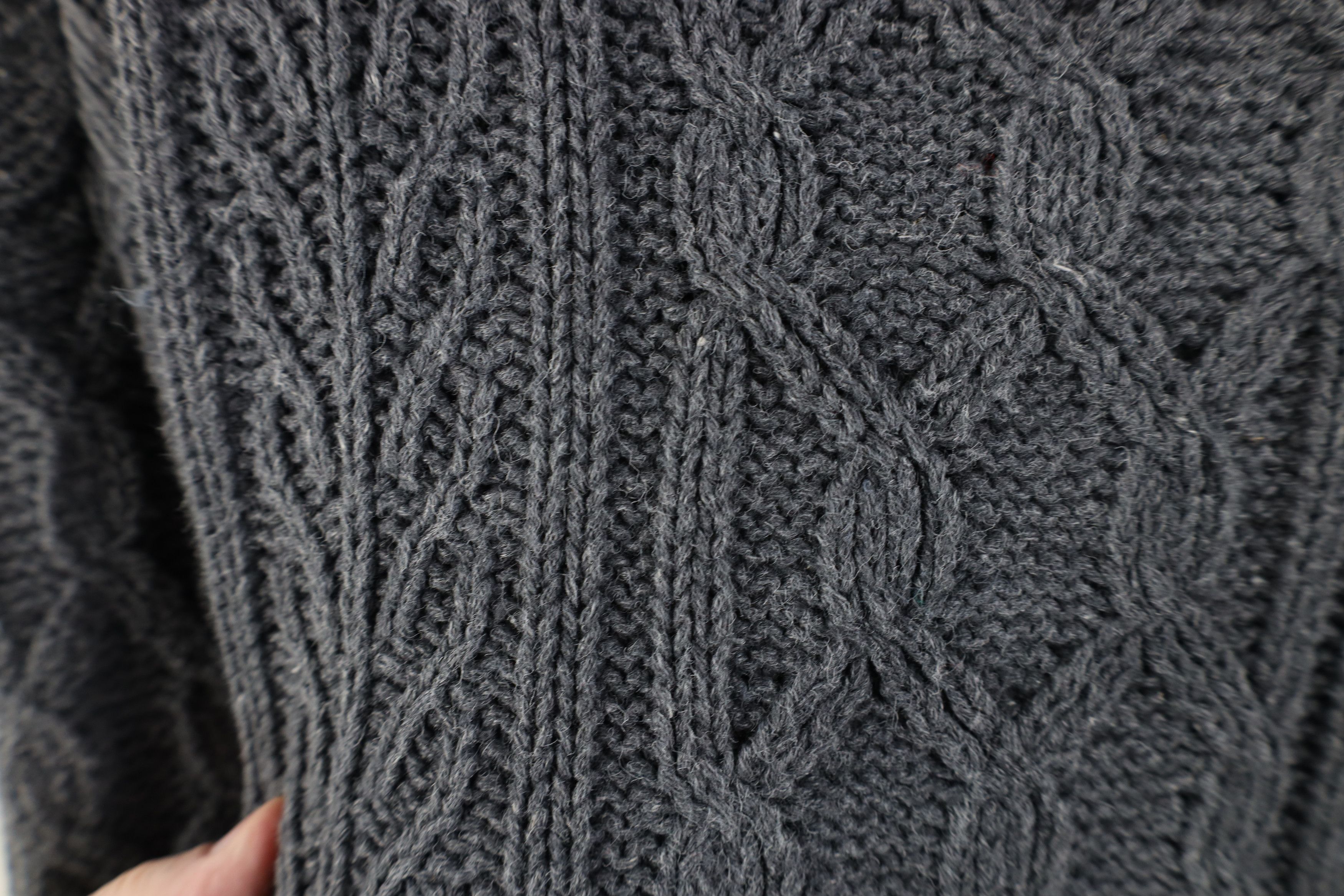 Vintage Vintage 90s Streetwear Fisherman Chunky Cable Knit Sweater Size US L / EU 52-54 / 3 - 5 Thumbnail