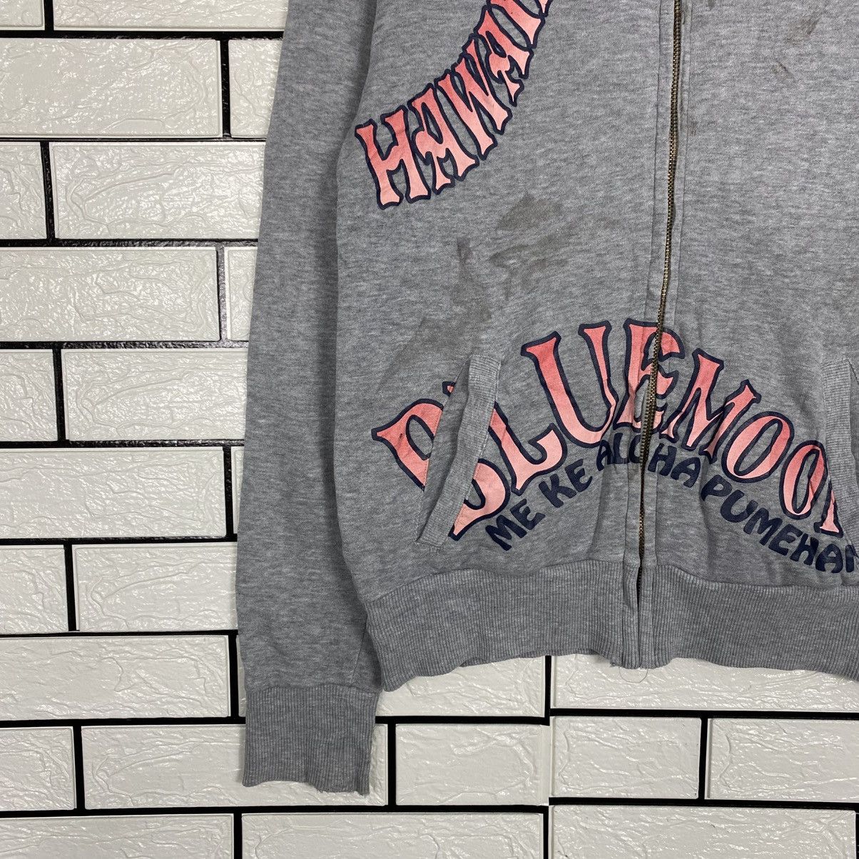 Japanese Brand 📌Vintage Zipper Sweater Hawaiian Blue Moon Big Logo Size US M / EU 48-50 / 2 - 6 Thumbnail