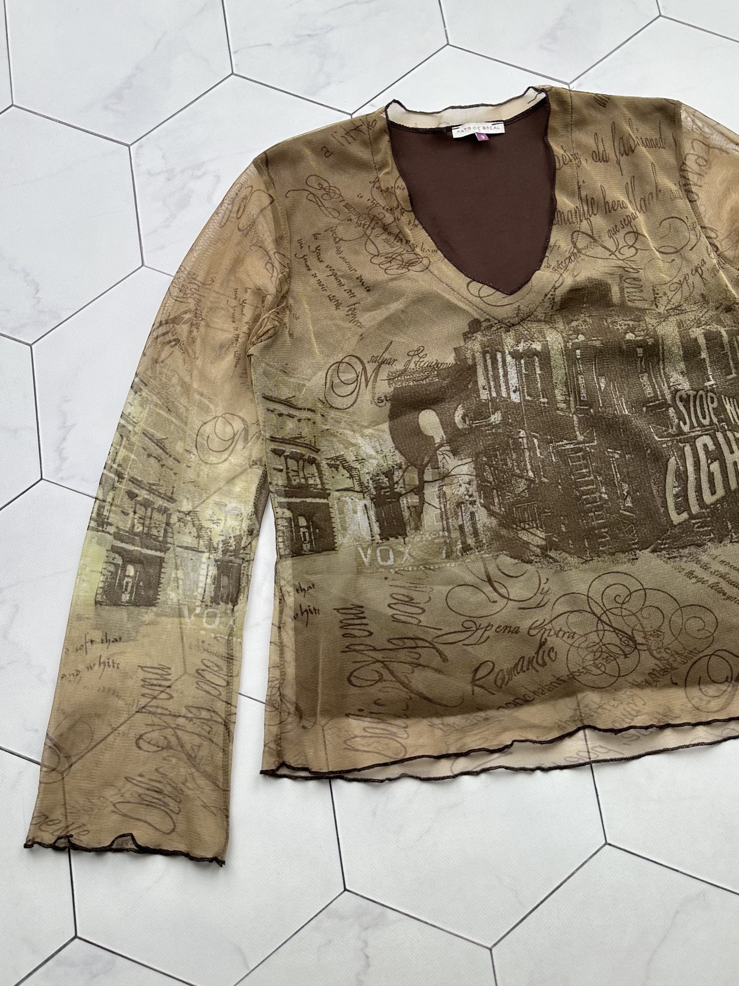 Vintage Patrice Break Mesh Long Sleeve (B74)E2 Size M / US 6-8 / IT 42-44 - 2 Thumbnail