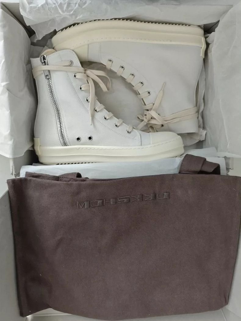 Rick Owens Rick Owens high-top casual fashion sneakers Size US 8.5 / EU 41-42 - 5 Thumbnail
