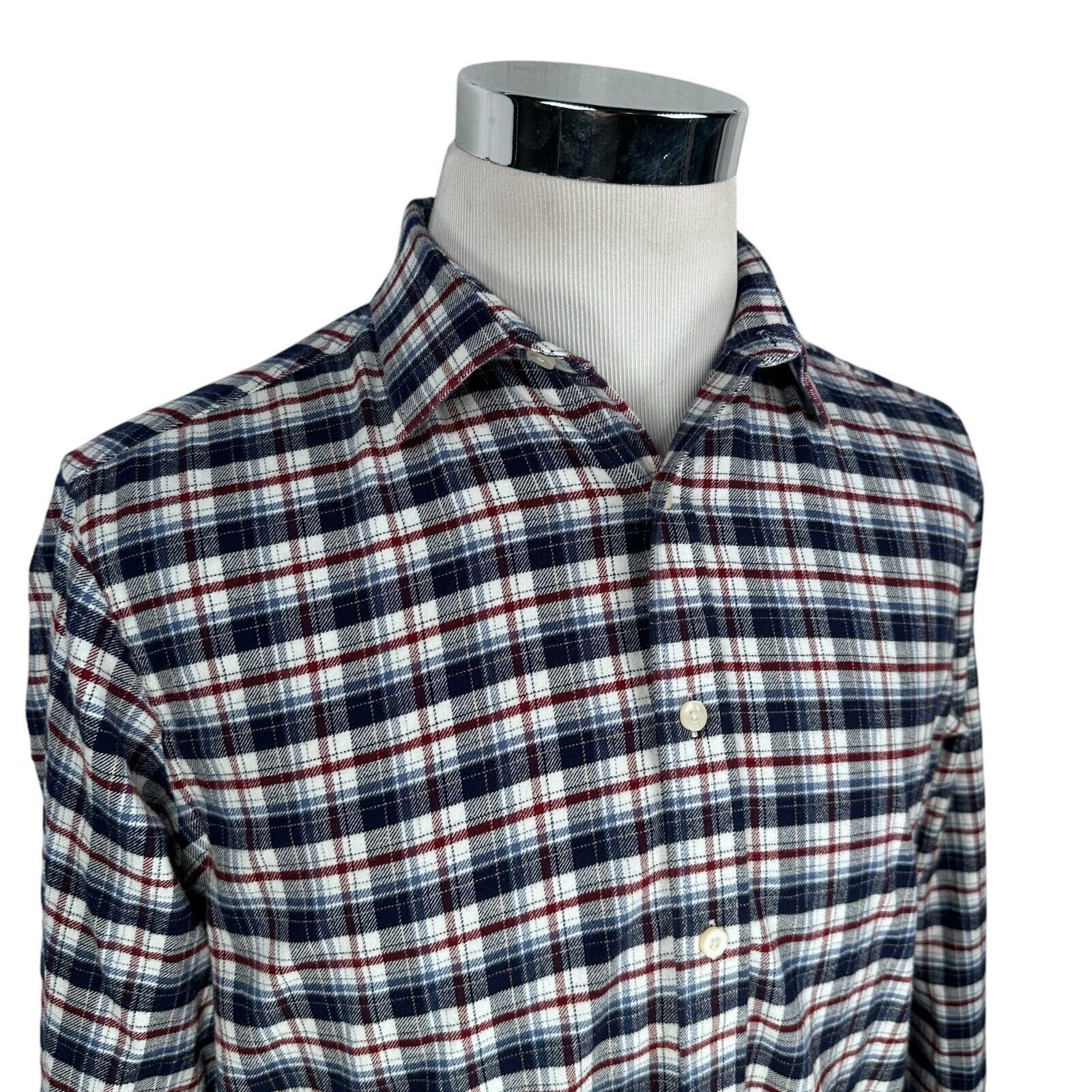 UNTUCKit Untuckit Flannel Shirt Men’s Large Multicolor Button-Up Size US L / EU 52-54 / 3 - 2 Thumbnail