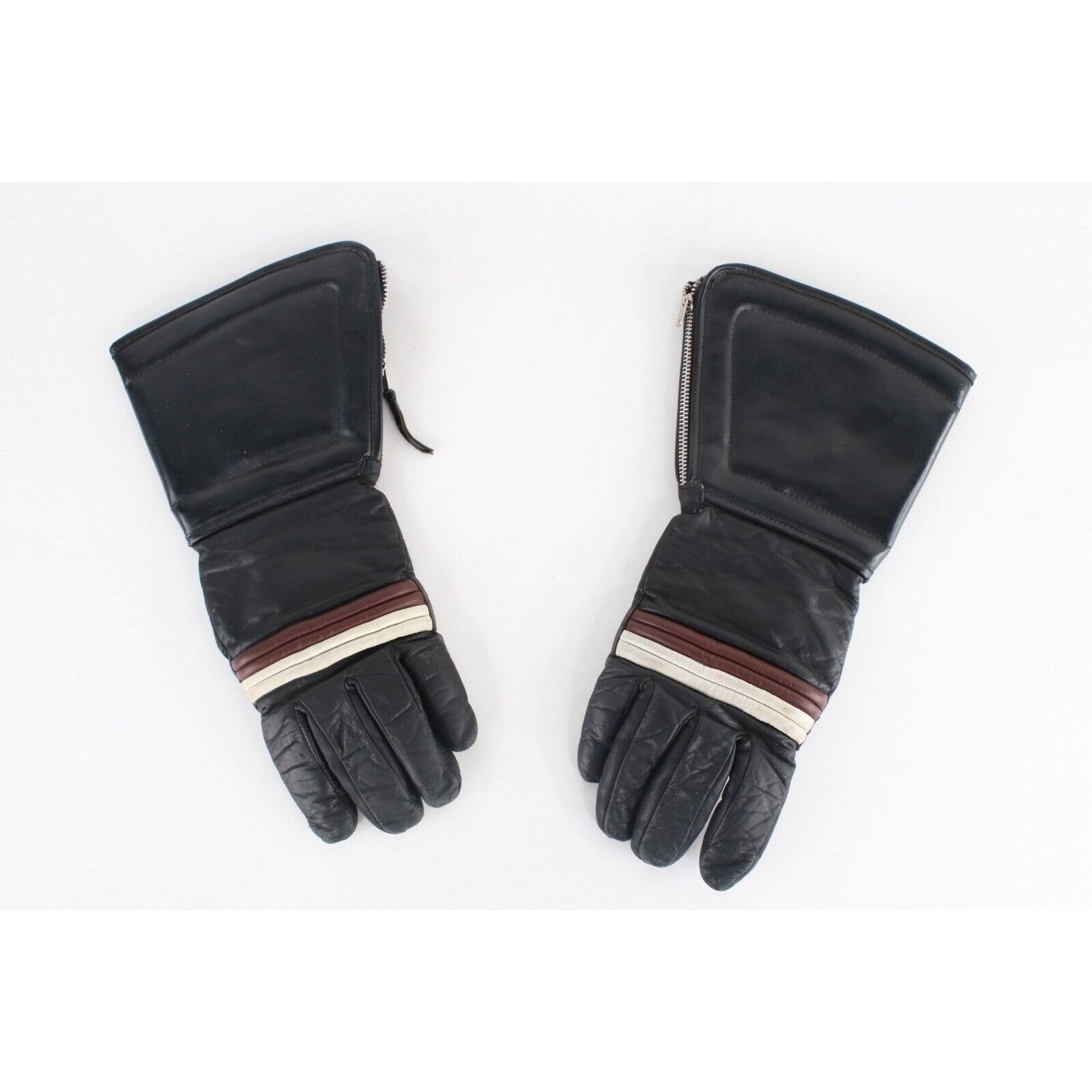 image of 70's Honda Racing Insulated Leather Snowmobile Gloves, Men's