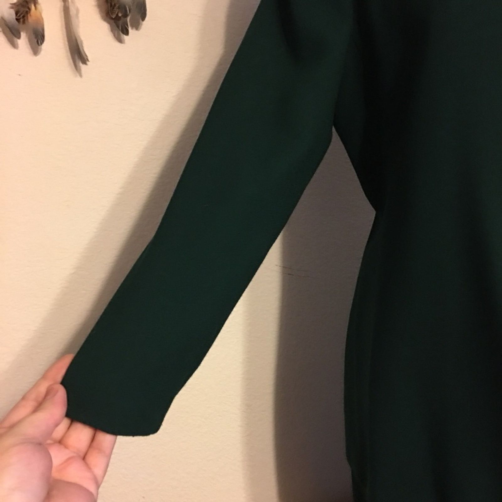 Vintage Kasper ASL green skirt button jacket set 10P Size L / US 10 / IT 46 - 3 Thumbnail
