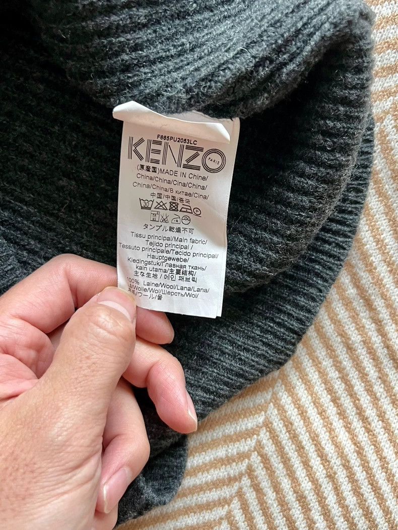 Kenzo KENZO Pure wool hoodie Size US XL / EU 56 / 4 - 4 Thumbnail