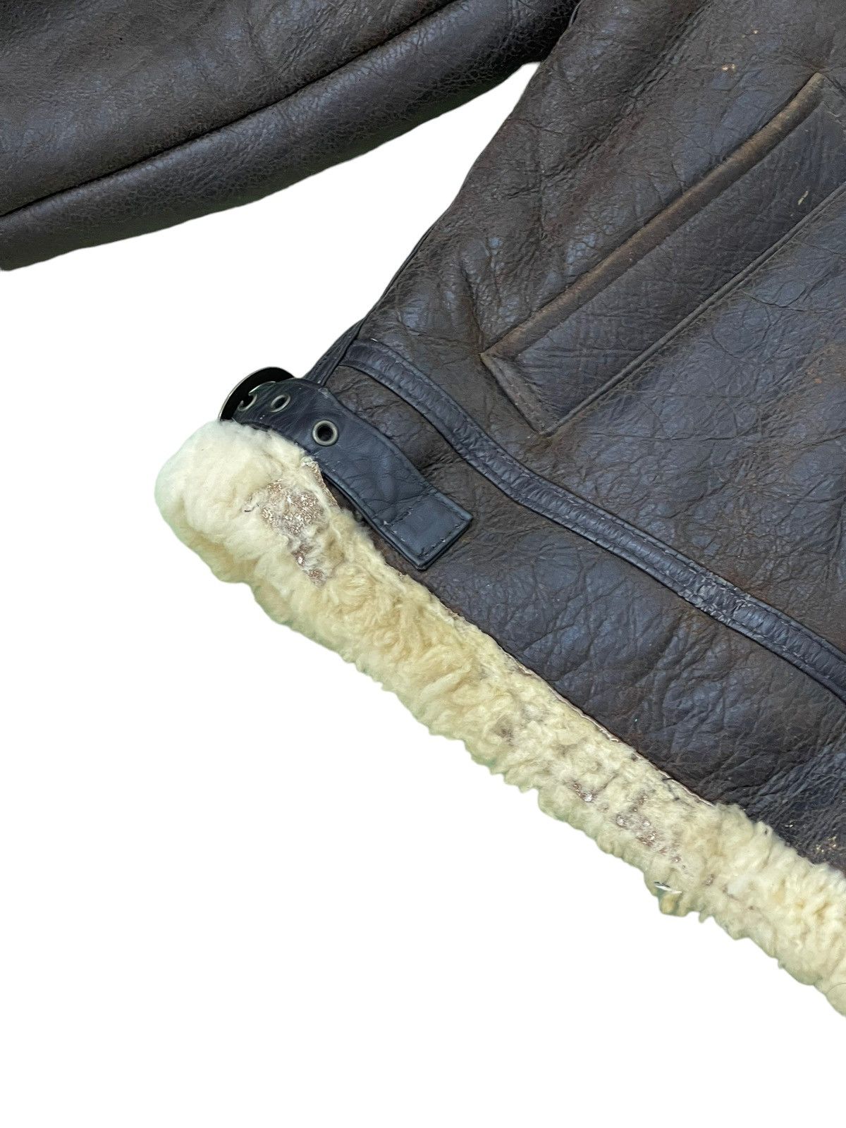 Leather Vtg Type B3 Shearling Beauty Sheepskin Jacket USAF Size US L / EU 52-54 / 3 - 9 Thumbnail