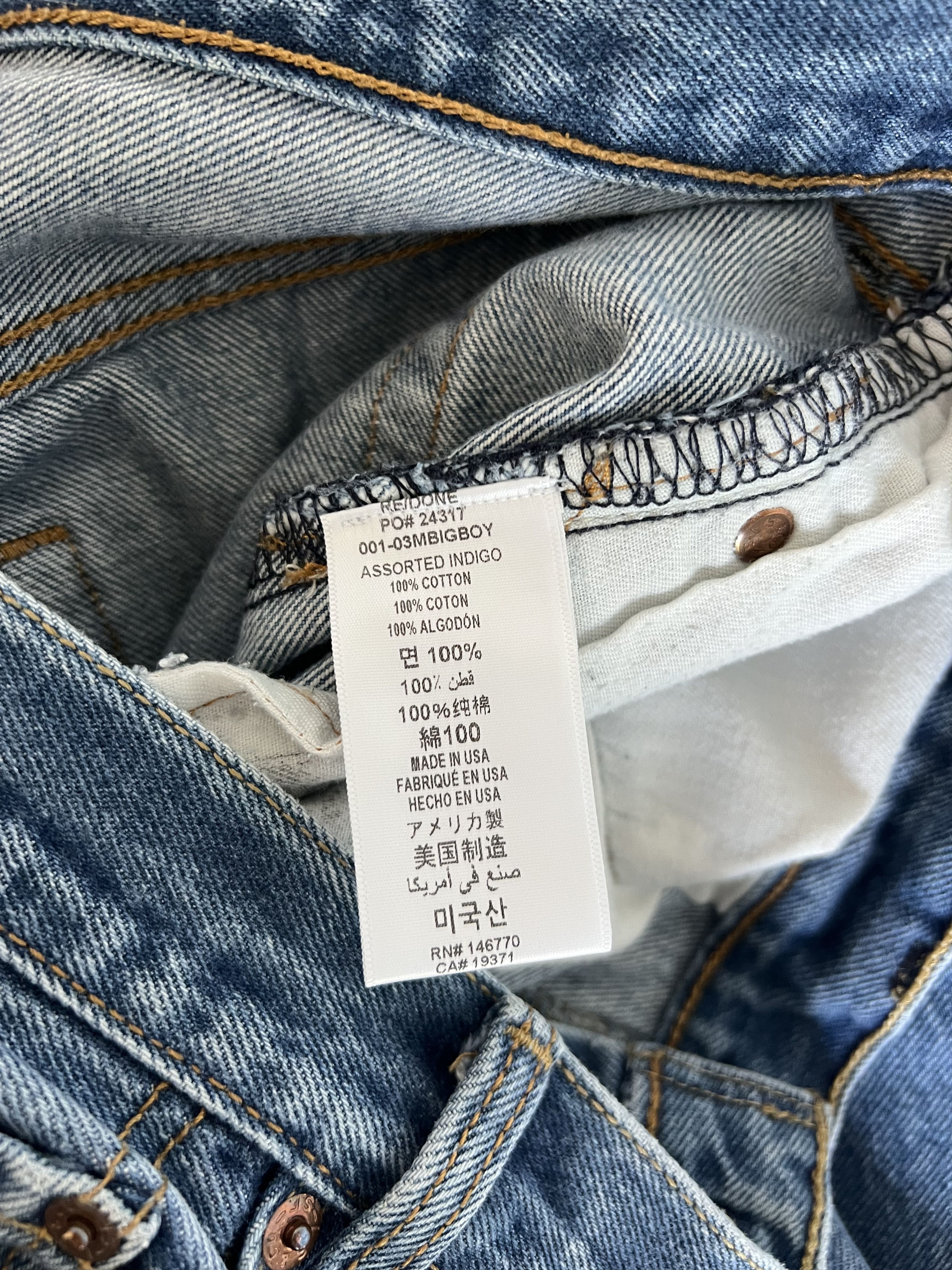 RE/DONE RE/DONE Levi's Big Boy 501 Jeans in Indigo Size US 33 - 11 Thumbnail