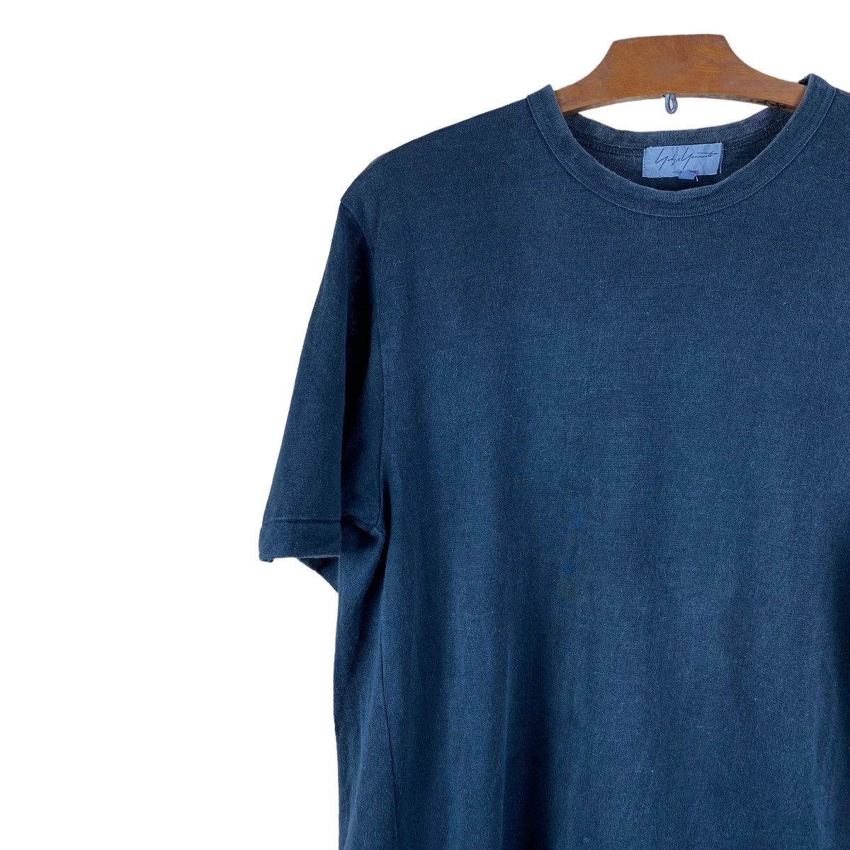 Y's × Yohji Yamamoto VINTAGE ICONIC YOHJI YAMAMOTO SIGNATURE RAMIE RAMIE TEE Size US L / EU 52-54 / 3 - 5 Thumbnail