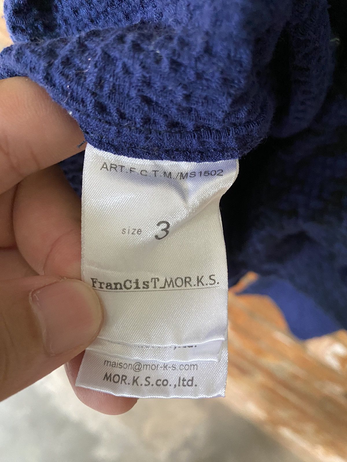 FranCisT MOR.K.S Francist Mor.K.S thermal wafer marble blue floral Size US M / EU 48-50 / 2 - 13 Thumbnail