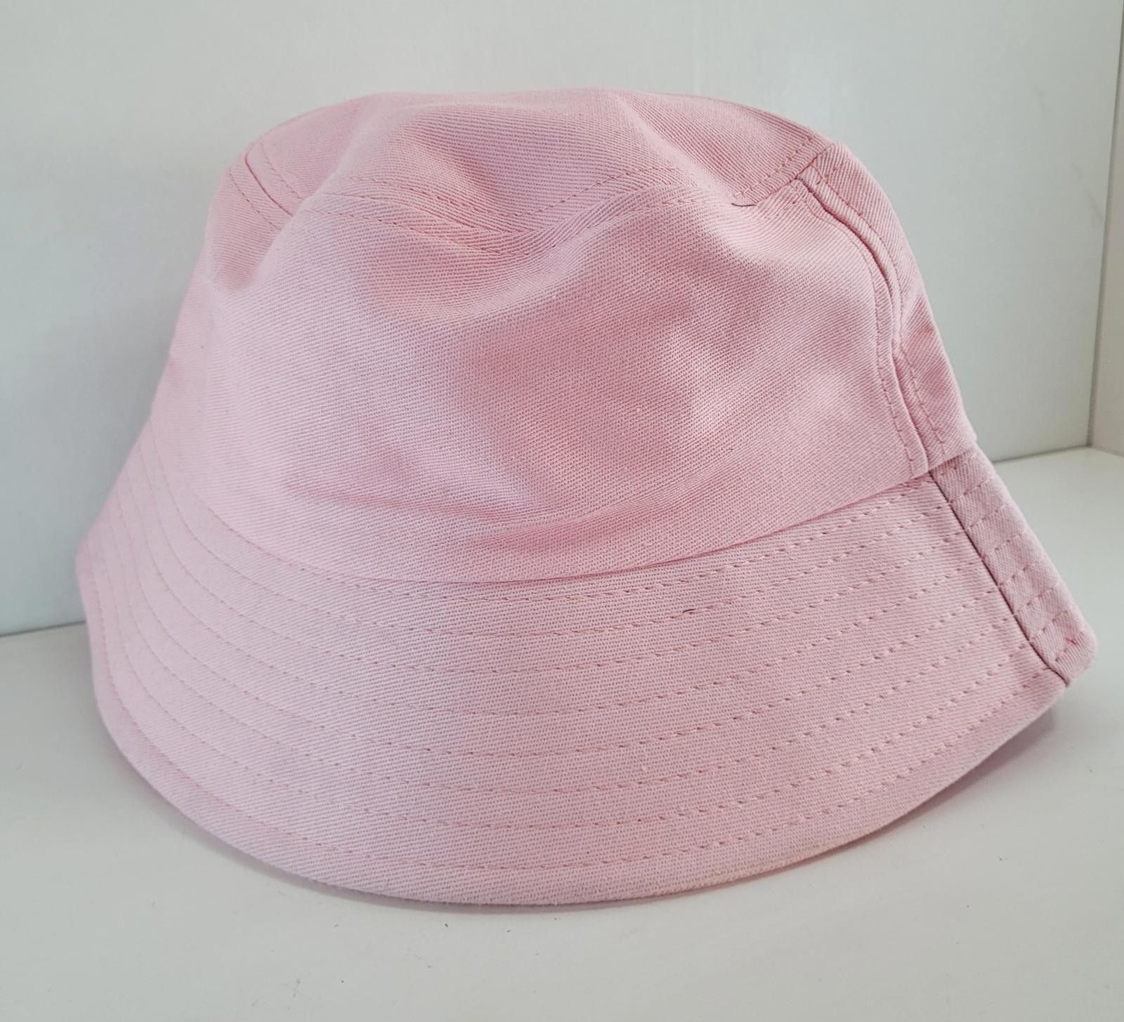 Other Pink Bucket Hat Unisex One Size Lg Cotton Streetwear Cap New Size ONE SIZE - 1 Thumbnail