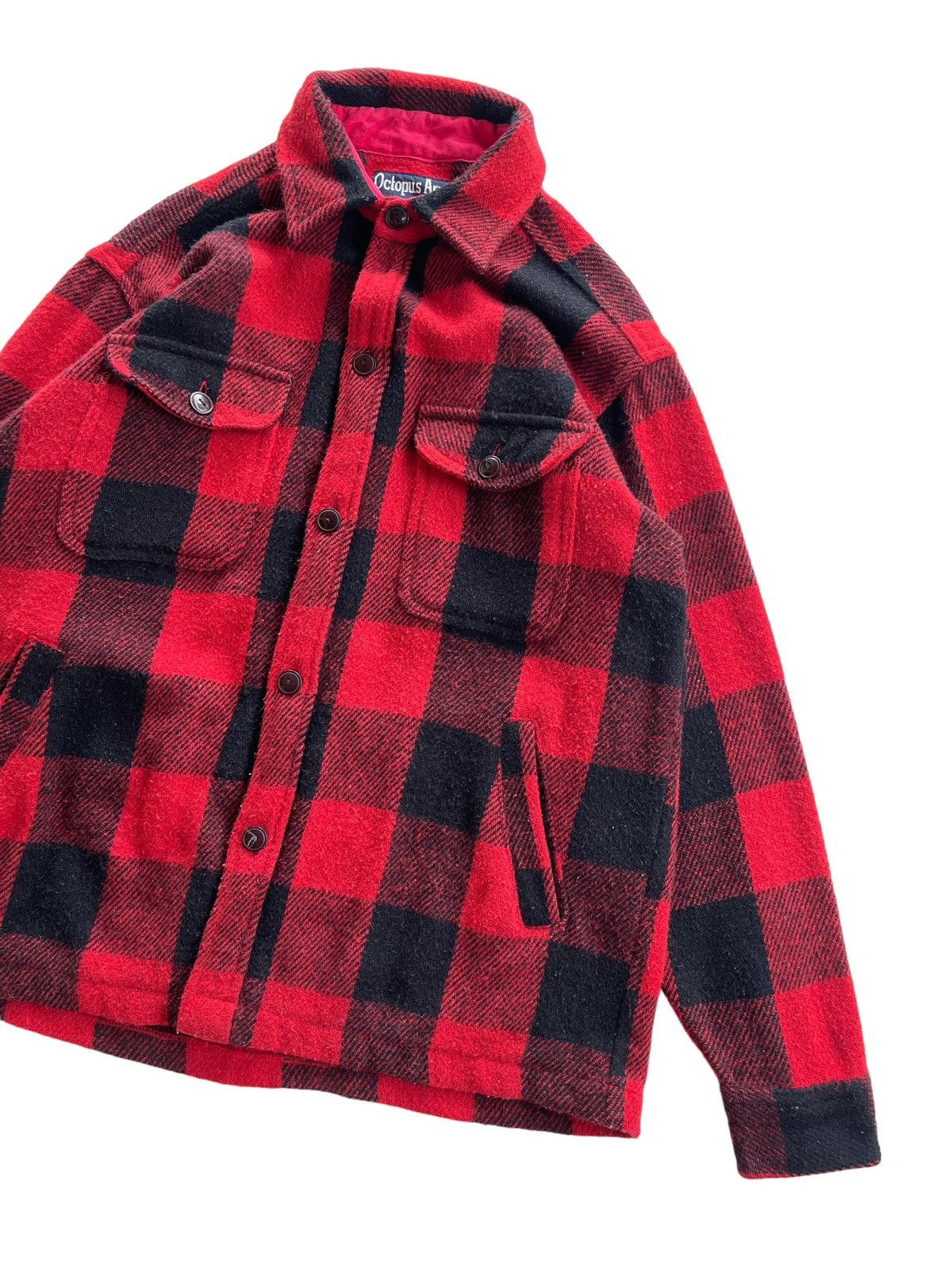 Vintage Octopus Army Wool Flannel Jacket