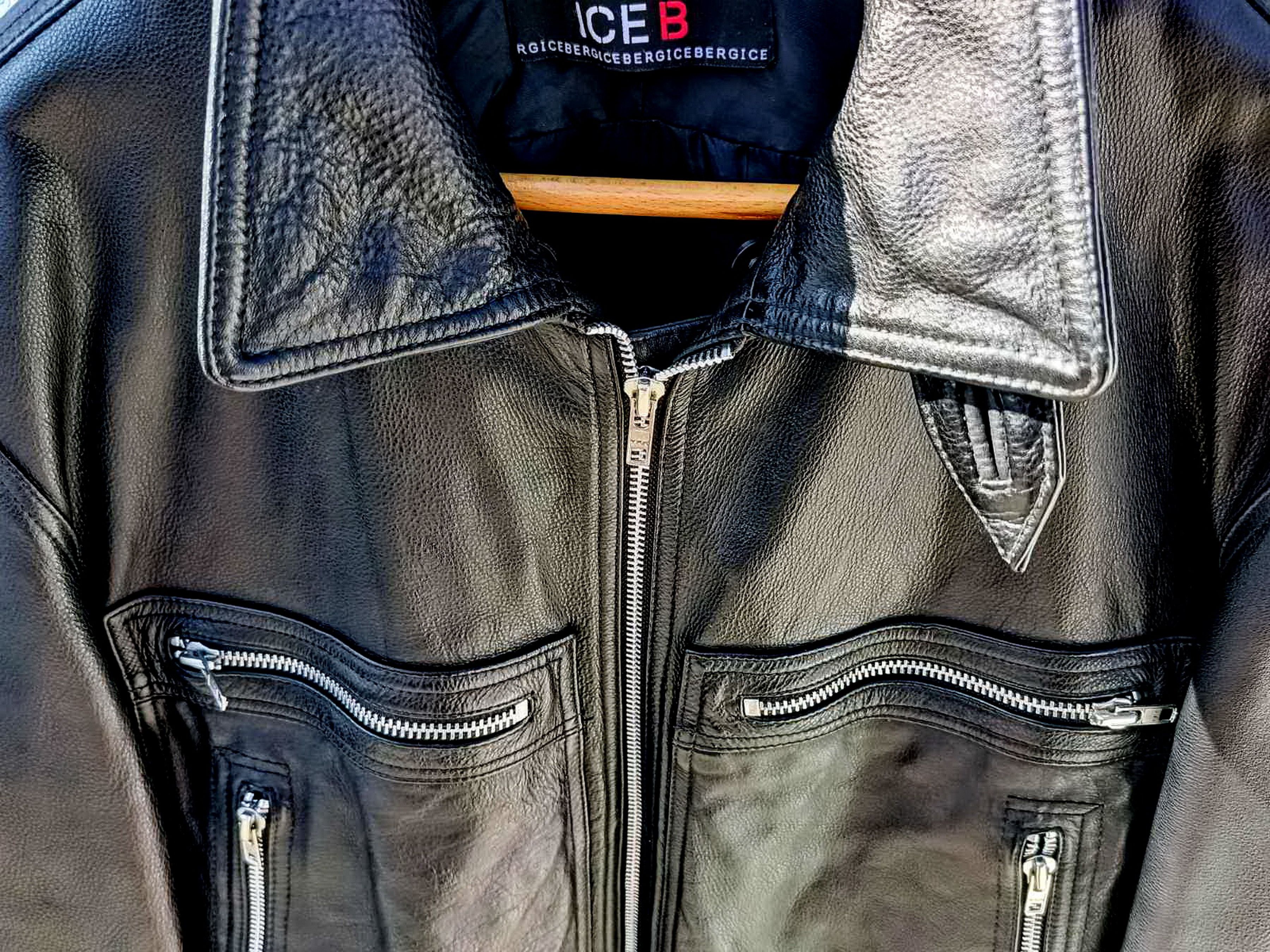 Iceberg ICEBERG Leather Jacket Italy Size US L / EU 52-54 / 3 - 7 Thumbnail