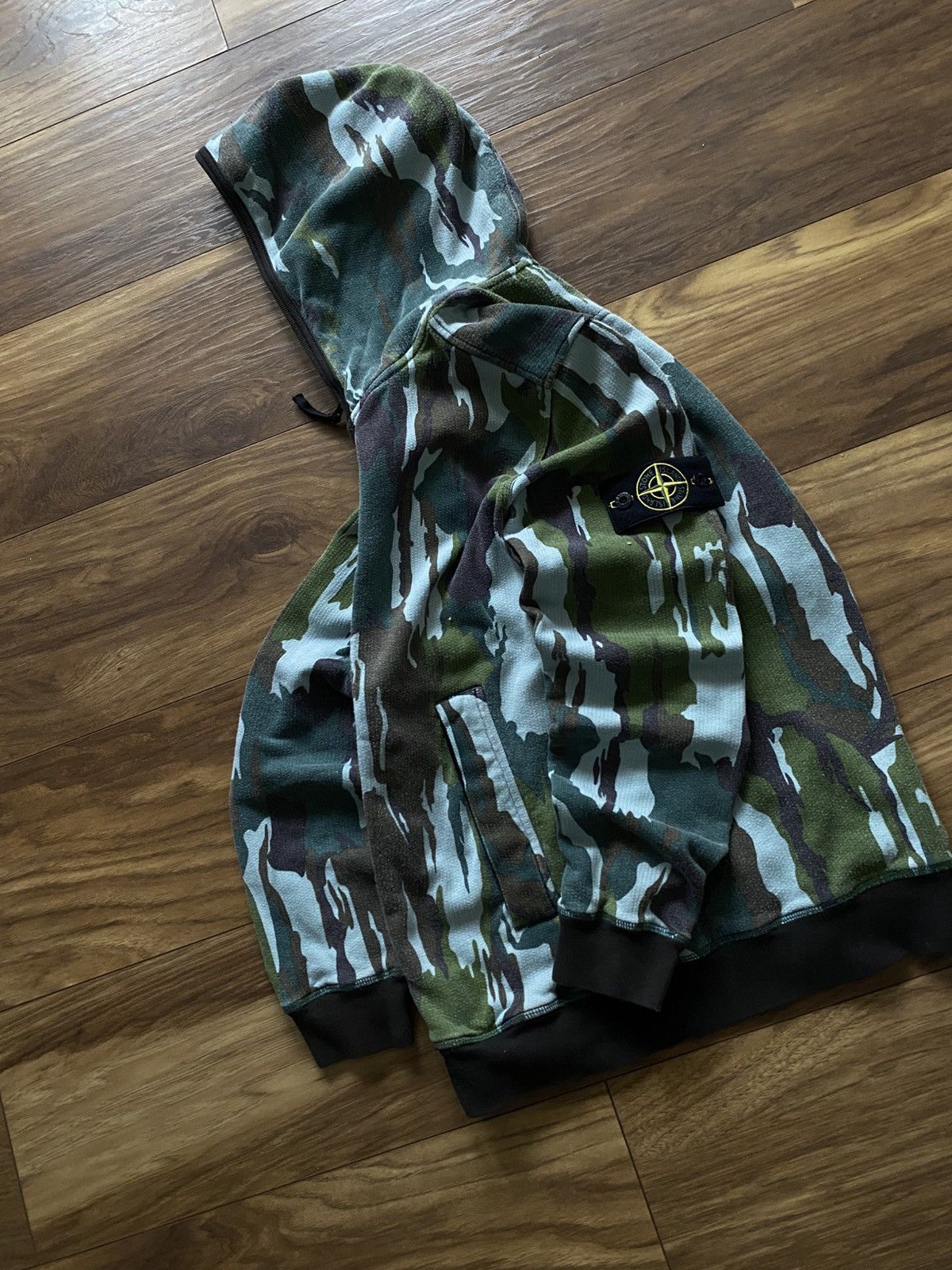 Stone Island Stone Island Flowing Camo Zip hoodie Y2k Swag Size US M / EU 48-50 / 2 - 2 Thumbnail