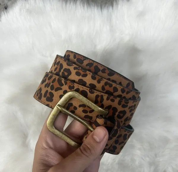 Other 2000s leopard cheetah print belt Size 32 - 2 Thumbnail