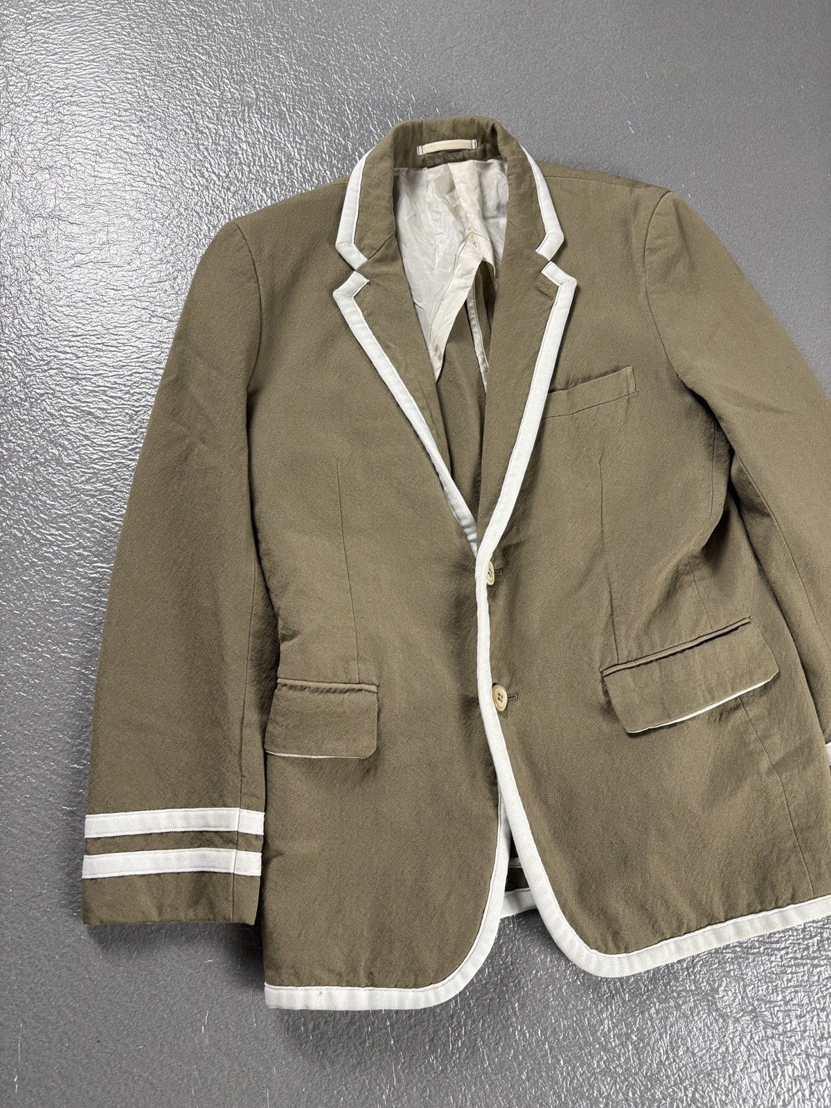 Comme des Garcons Homme Plus Comme des Garcons SS08 Homme Plus Blazer Beige Size 46R - 2 Thumbnail