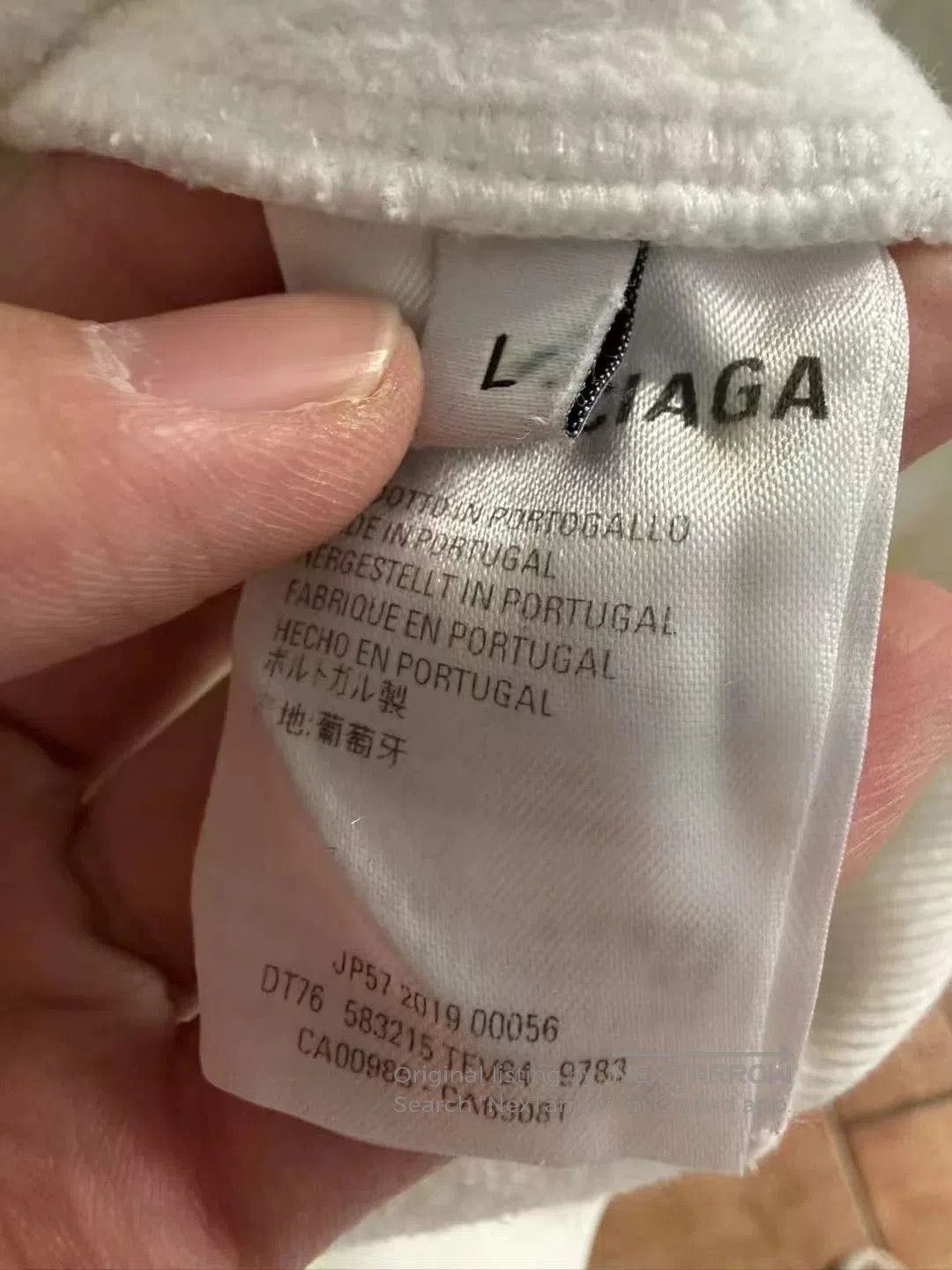 Balenciaga Balenciaga White Hooded Logo Sweatshirt L. Size US L / EU 52-54 / 3 - 4 Thumbnail
