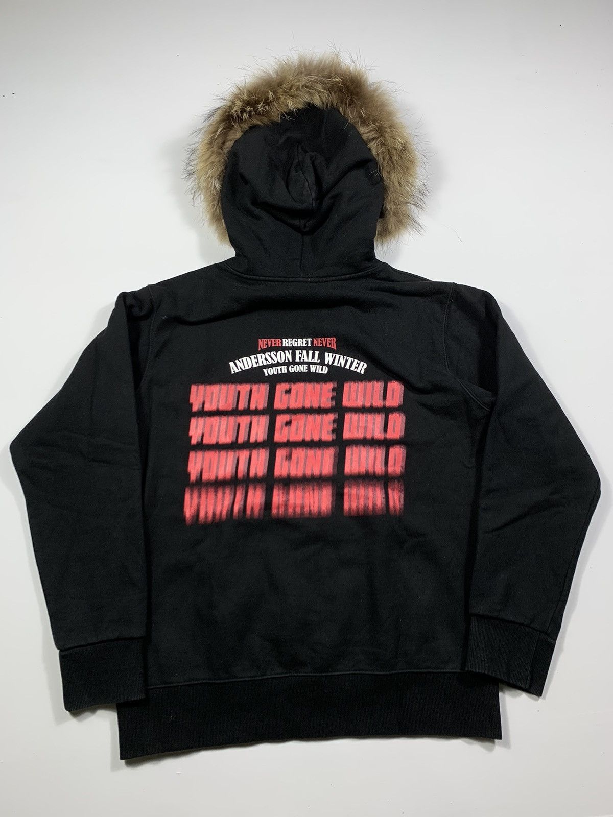 If Six Was Nine × Japanese Brand × Le Grande Bleu (L.G.B.) Andersson Bell fall winter Faux Fur Hoodie y2k Style Size US M / EU 48-50 / 2 - 2 Thumbnail