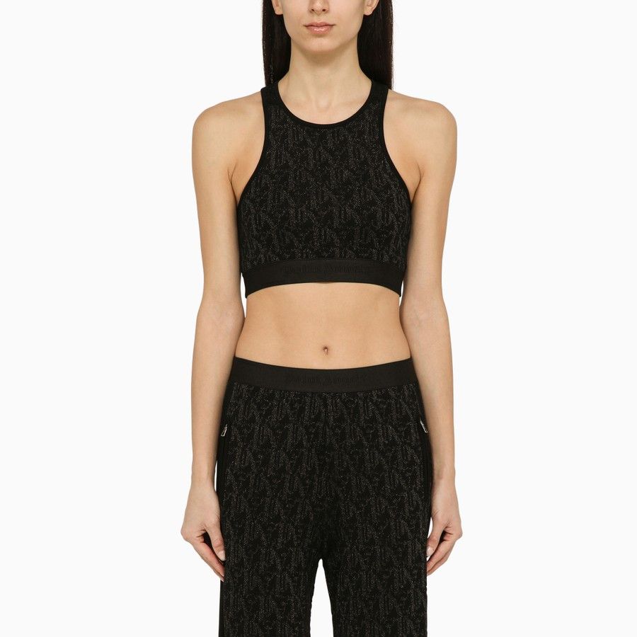 Palm Angels o1d2blof0924 Viscose Tops In Black Size M / US 6-8 / IT 42-44 - 1 Thumbnail