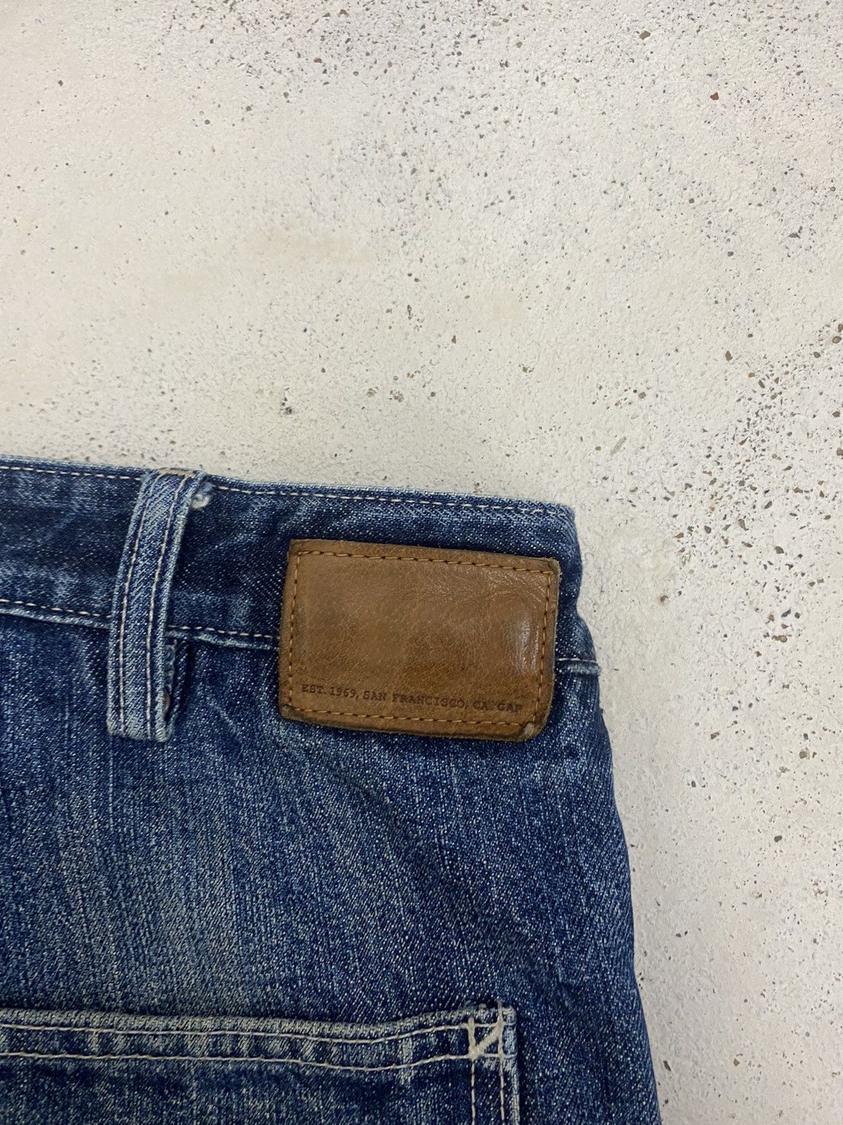 JNCO × Japanese Brand Gap Jean Baggy Loose Fit Blue Jean Cargo Pocket Jnco Size US 37 - 16 Thumbnail
