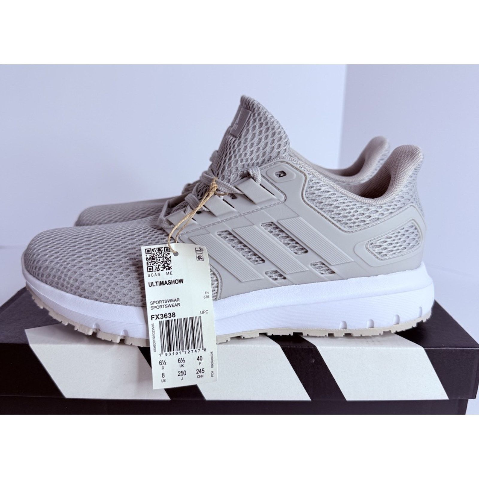 Adidas Adidas Ultimashow Grey/Cloud White Womens Size 8W (24) Size US 8 / IT 38 - 4 Thumbnail