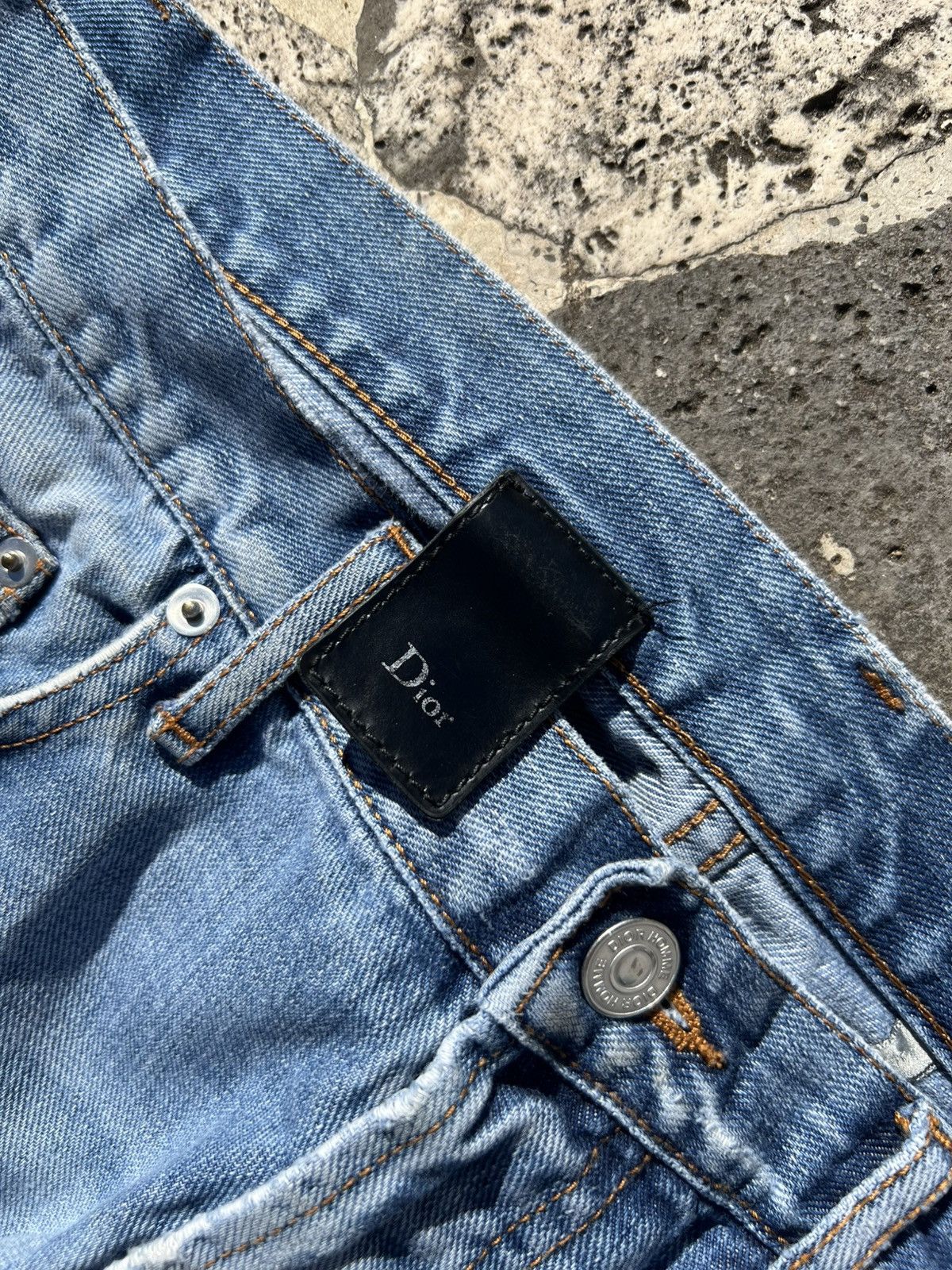 Dior Dior Homme destroyed denim jeans by KVA archive 2000s Size US 33 - 5 Thumbnail