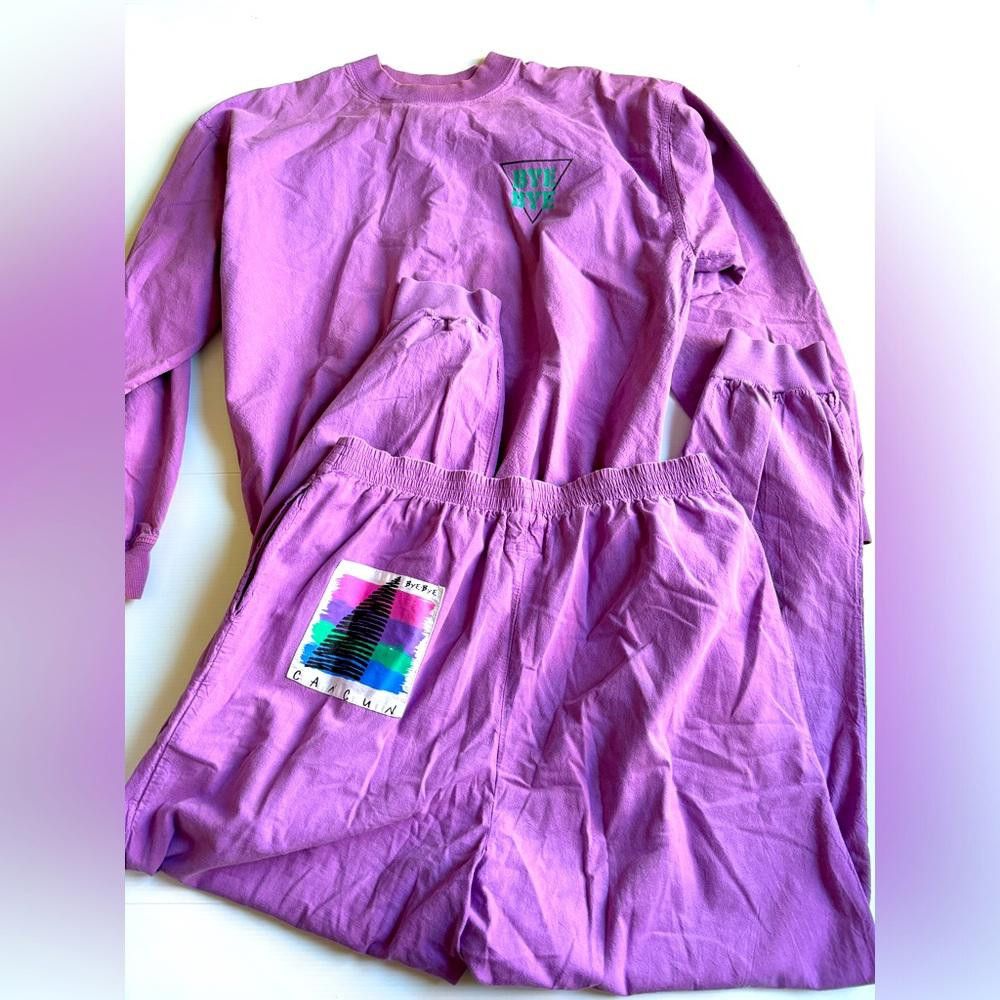 Designer Vintage Bye Bye Cancun purple Two-Piece Set Size XL / US 12-14 / IT 48-50 - 1 Thumbnail