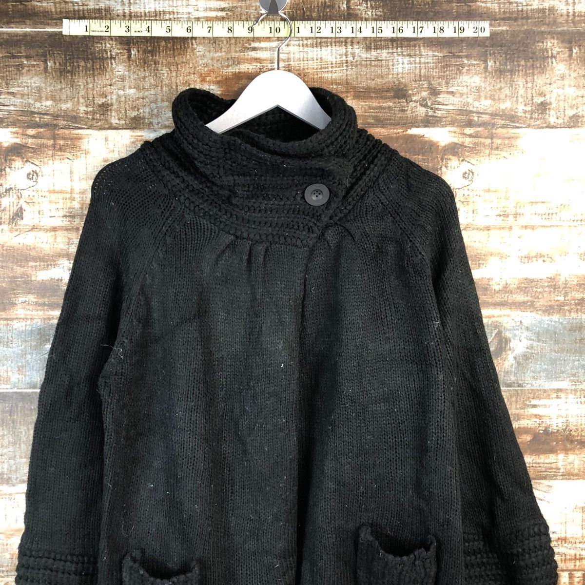 Homespun Knitwear × Japanese Brand Japanese Brand Black Cardigan Knitwear #A2207 Size S / US 4 / IT 40 - 2 Thumbnail