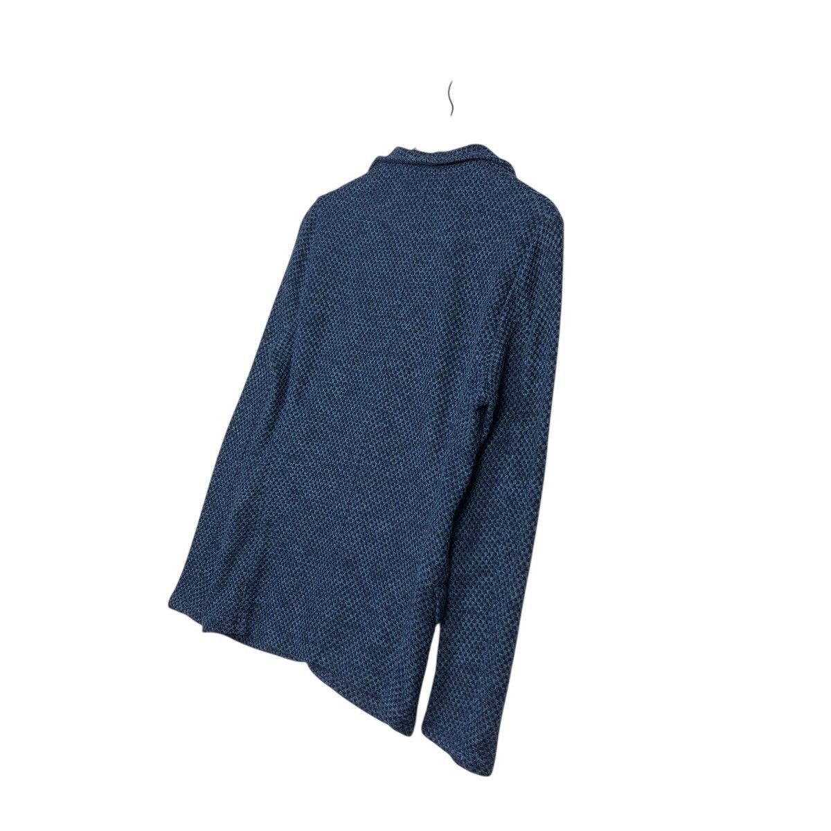 Japanese Brand Men’s Bigi Japan Knit Jacket – Textured Navy Size US M / EU 48-50 / 2 - 11 Thumbnail