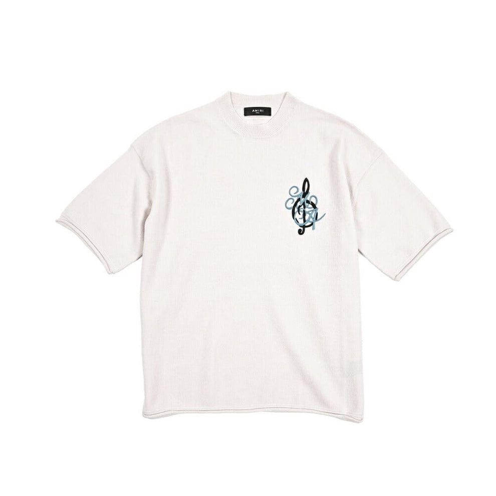 Amiri o1s1wg110526 Ma Music Note Oversized T-Shirt in Ivory Size US XL / EU 56 / 4 - 1 Thumbnail