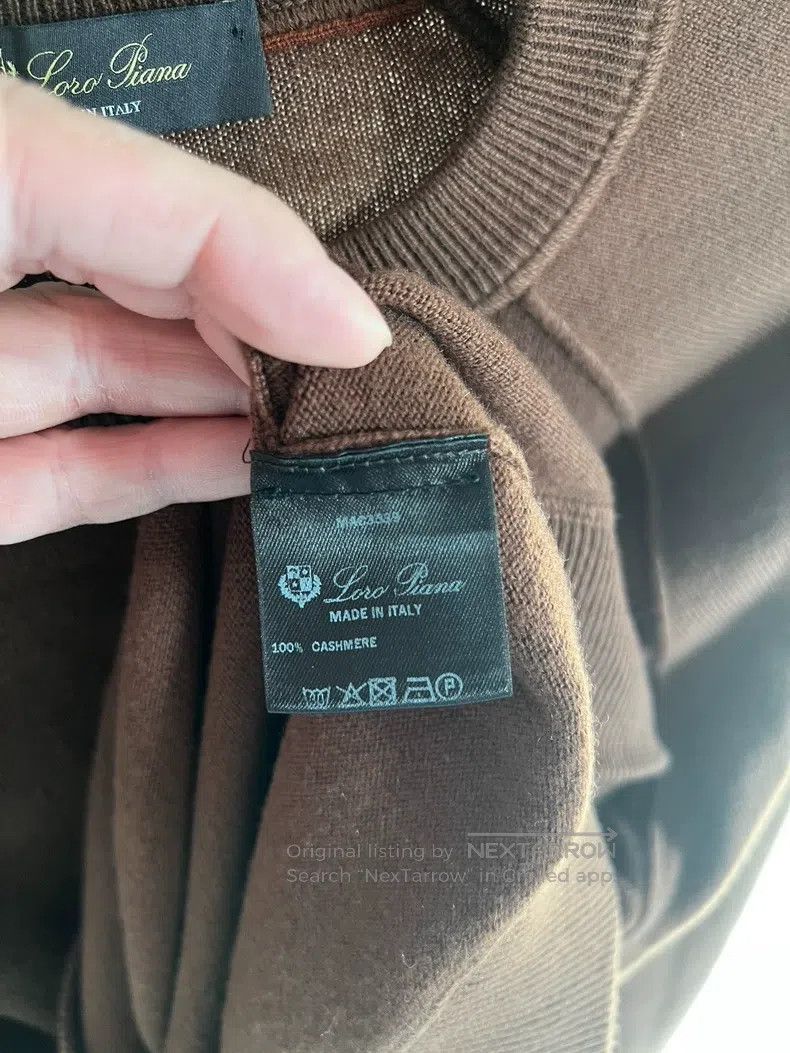 Loro Piana Loro Piana Brown Full Cashmere Sweatshirt Size US S / EU 44-46 / 1 - 6 Thumbnail