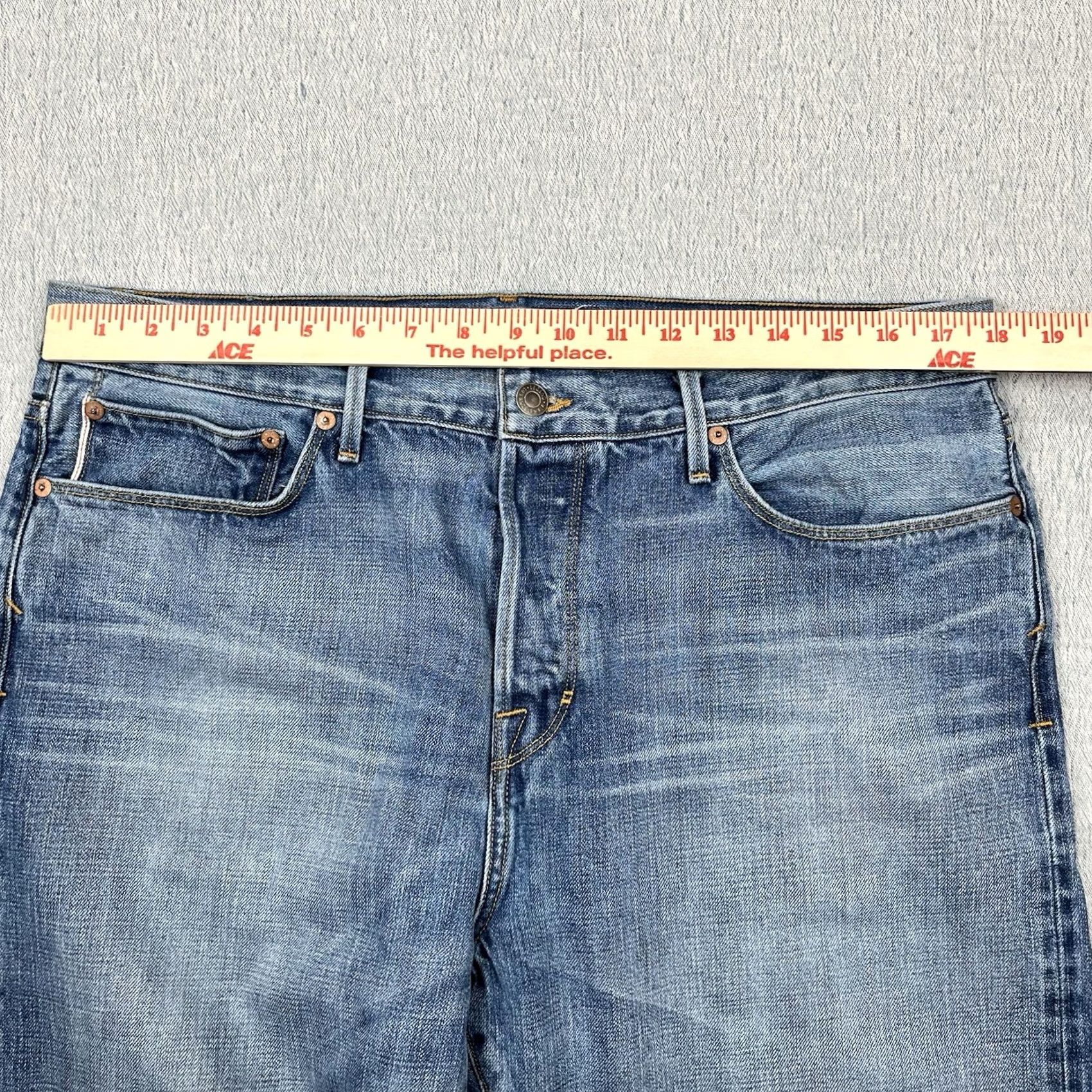Lucky Brand Lucky Brand Jeans Mens 36x32 Legend 1 Authentic Skinny Selvedge Made USA 7M11958 Size US 36 / EU 52 - 6 Thumbnail
