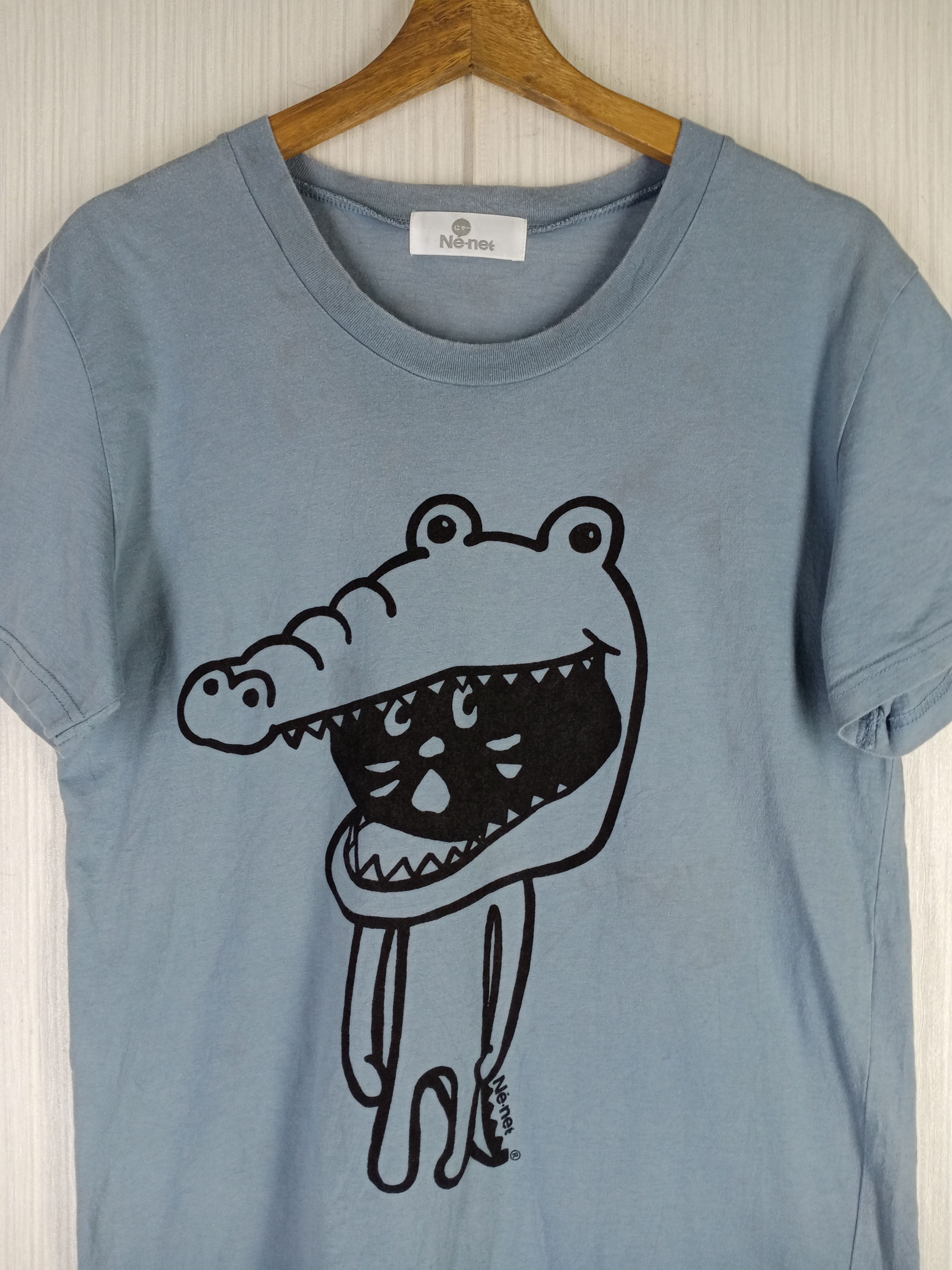Issey Miyake Vintage Ne-Net Issey Miyake Croco Mask Tshirt Size US M / EU 48-50 / 2 - 3 Thumbnail