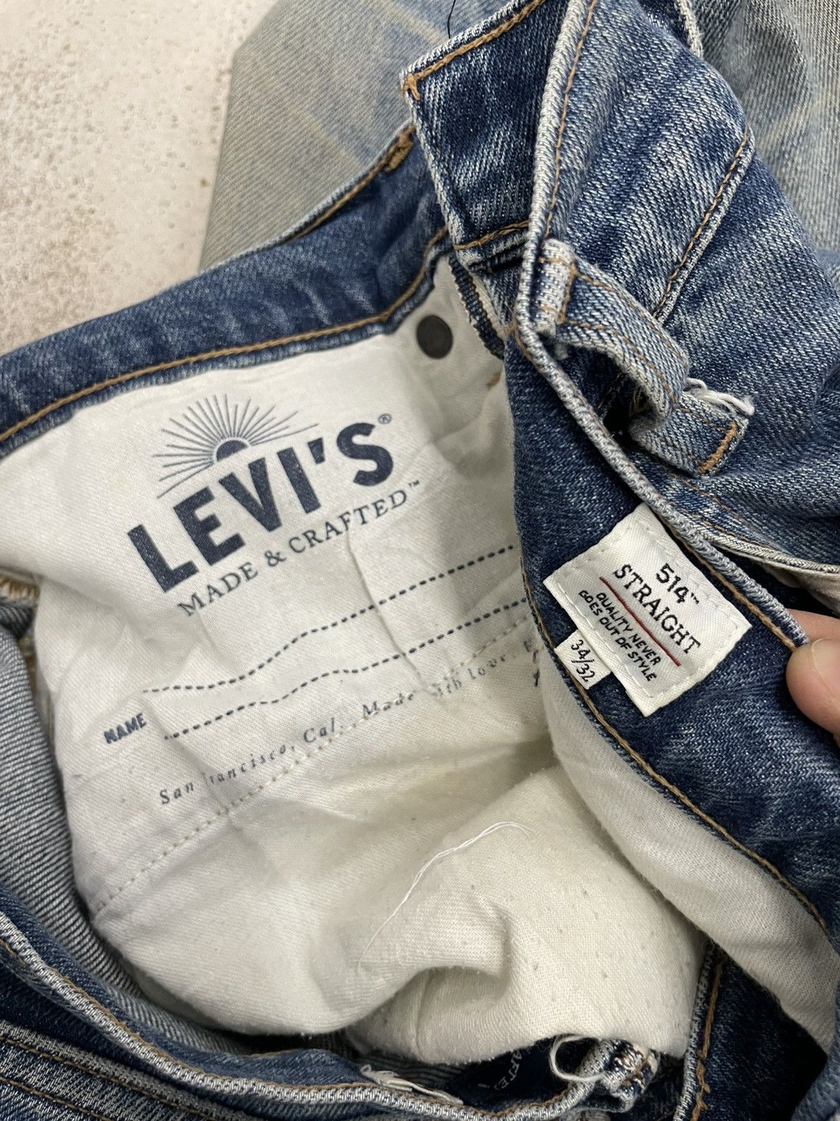 Japanese Brand × Levi's Levis 514 Straight Japan Craft Distressed Mudwash Size US 34 / EU 50 - 19 Thumbnail
