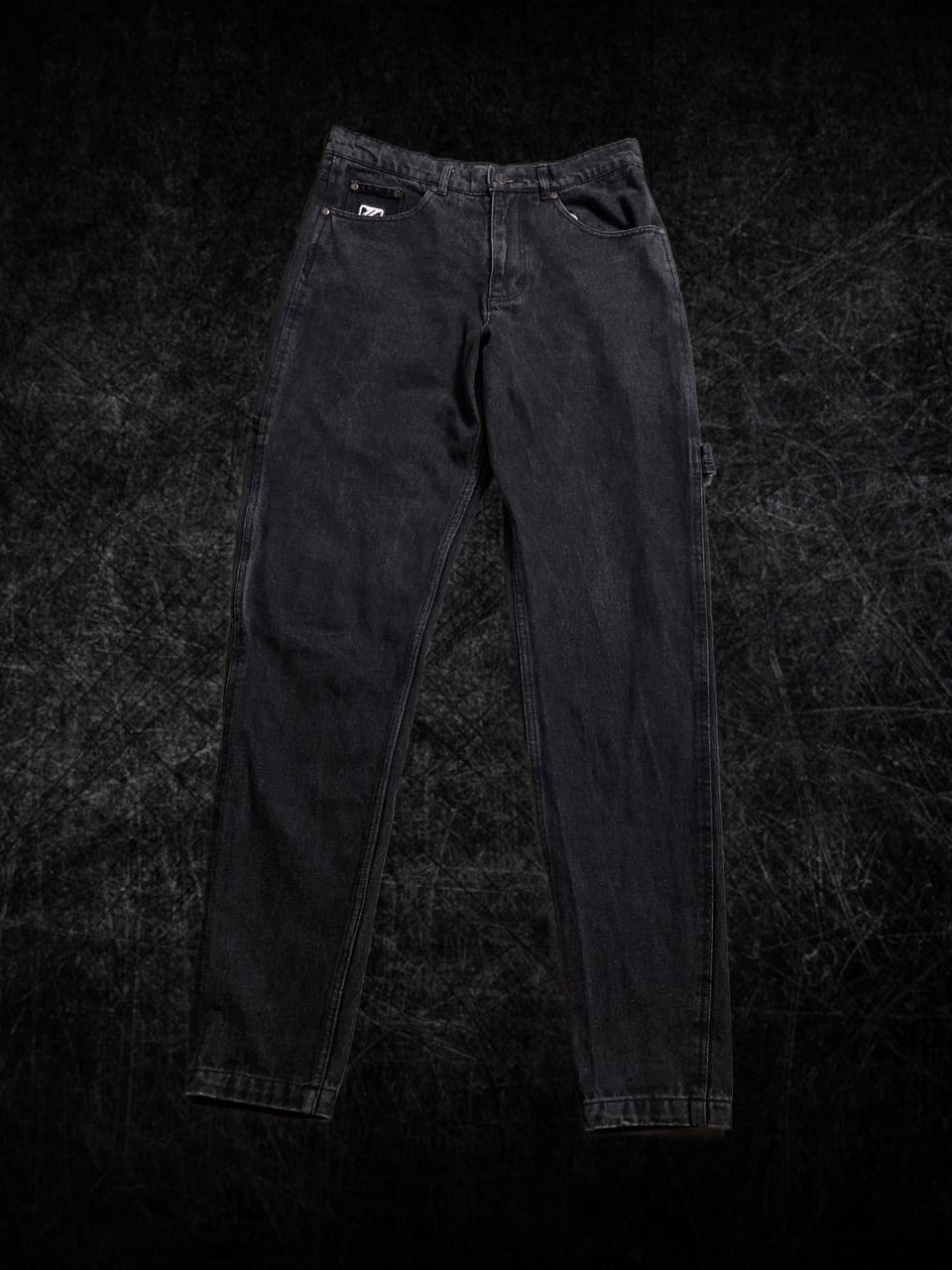 Karl KANI Cargo Denim Jeans Embroidered Logo