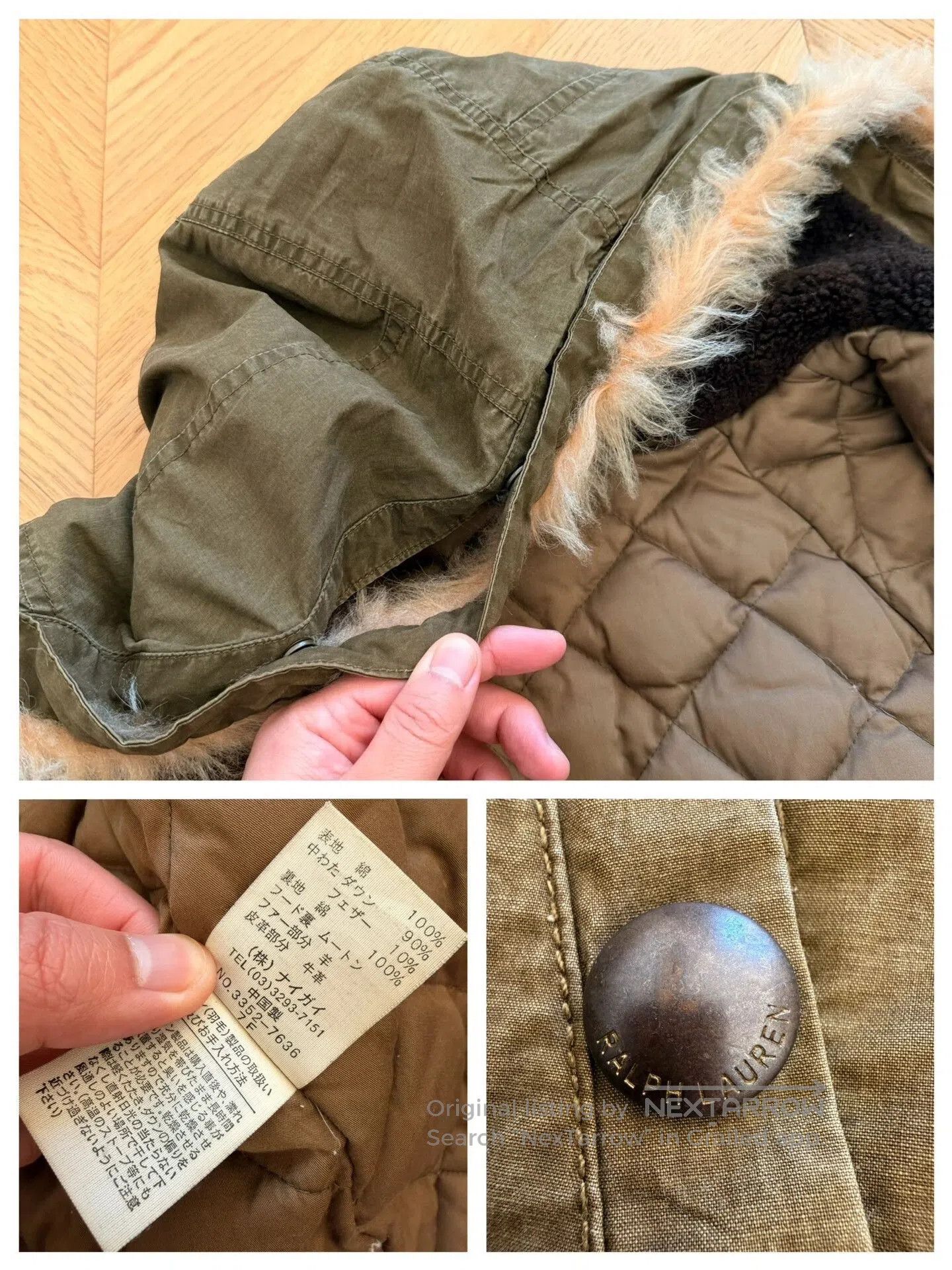 RLX Ralph Lauren Women's Outdoor Hooded Down Coat. Size XS / US 0-2 / IT 36-38 - 7 Thumbnail