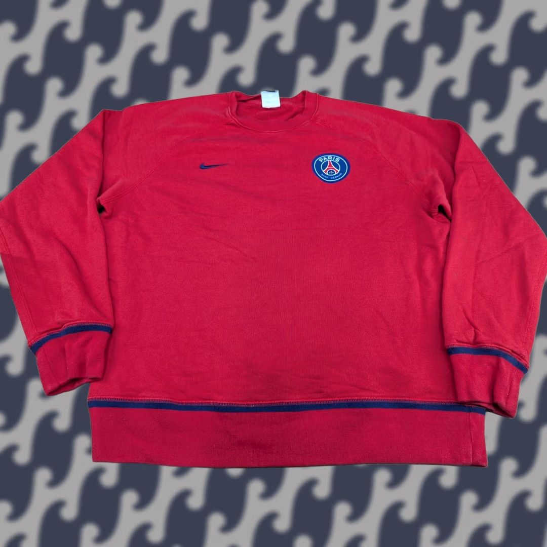 Nike Nike PSG Sweatshirt Mens L Crewneck Red Football Paris Saint Germain Size US L / EU 52-54 / 3 - 1 Thumbnail