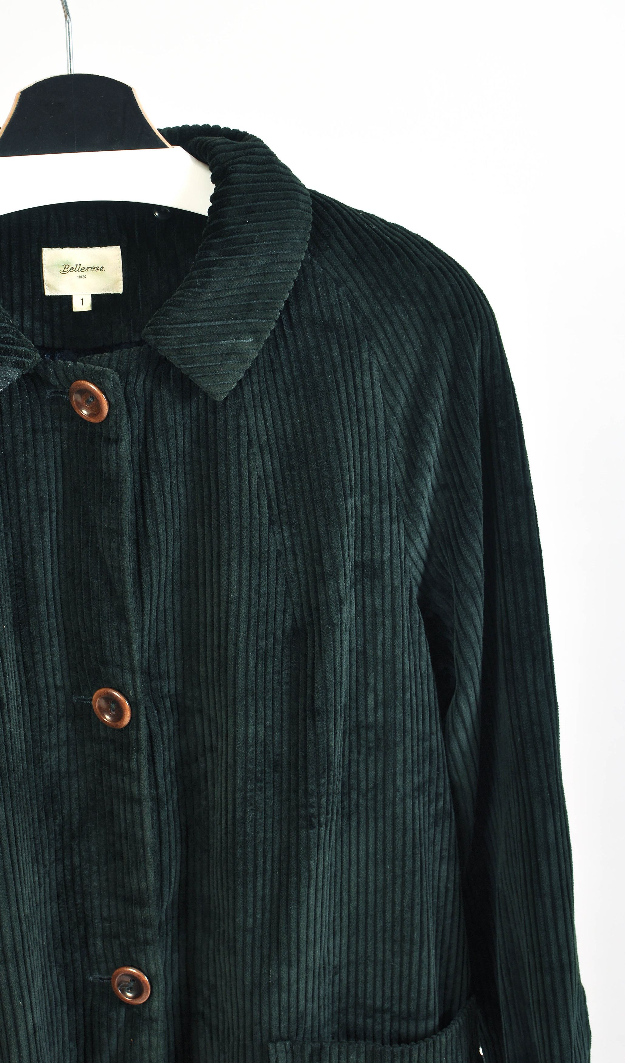 Bellerose Bellerose Dark Green Corduroy Coat Size XS / US 0-2 / IT 36-38 - 2 Thumbnail