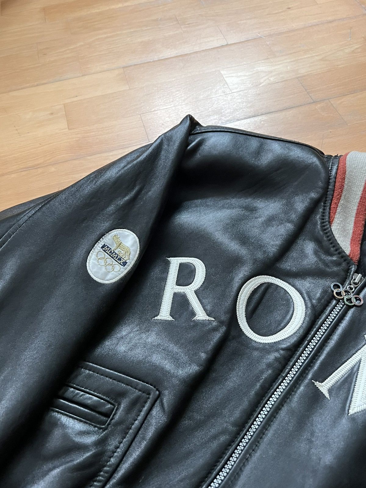 Adidas Vintage Adidas Olympic collection Roma bomber jacket Size US L / EU 52-54 / 3 - 3 Thumbnail