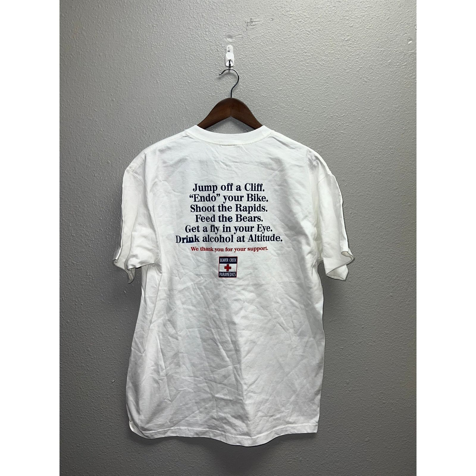 Jerzees Vintage Beaver Creek Shirt Paramedics Medic Humor Joke 90s M Size US M / EU 48-50 / 2 - 1 Thumbnail