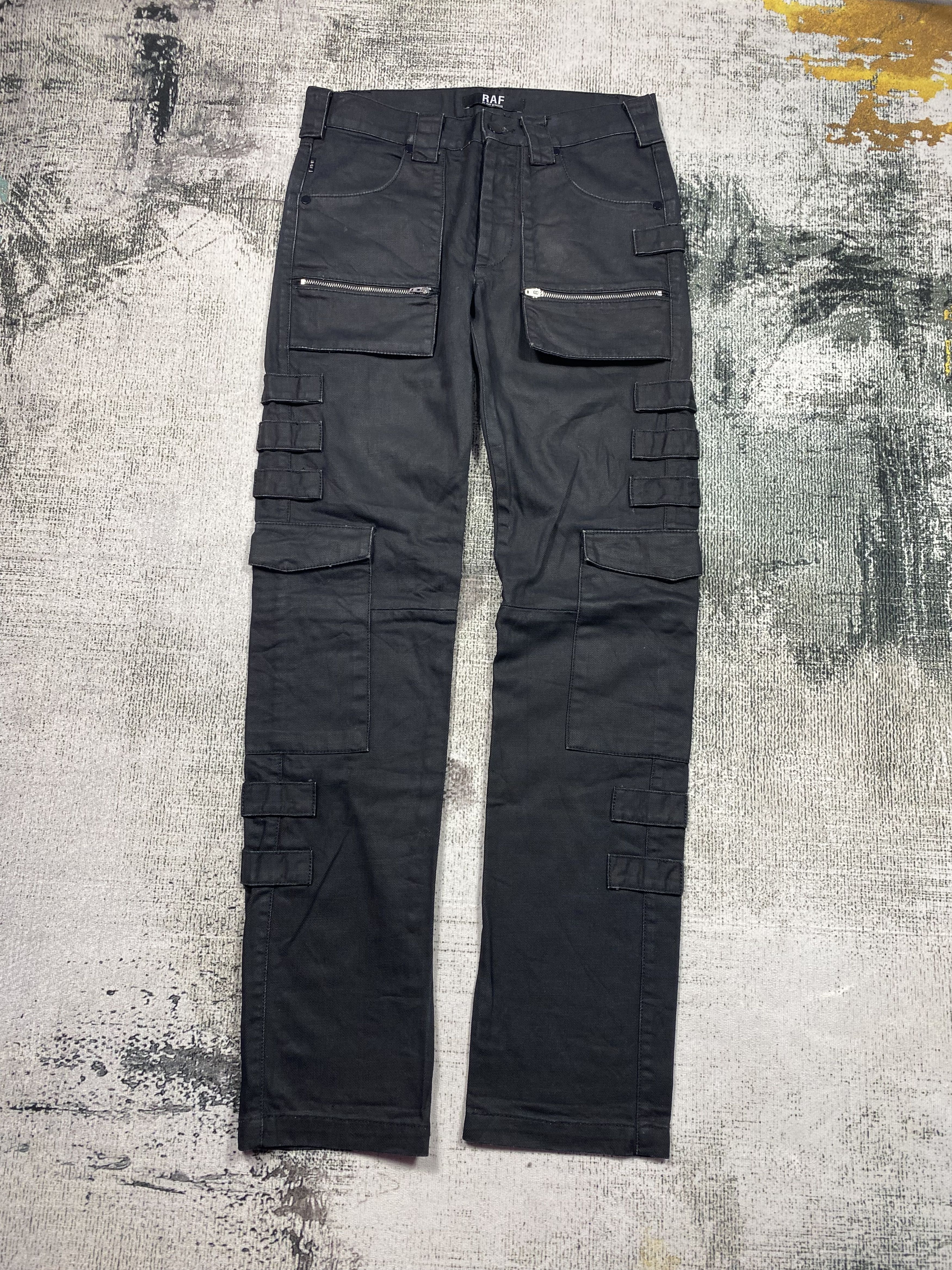 Raf by Raf Simons GRAIL🔥RAF by Raf Simons Utility Black Cargos Size US 29 - 1 Thumbnail