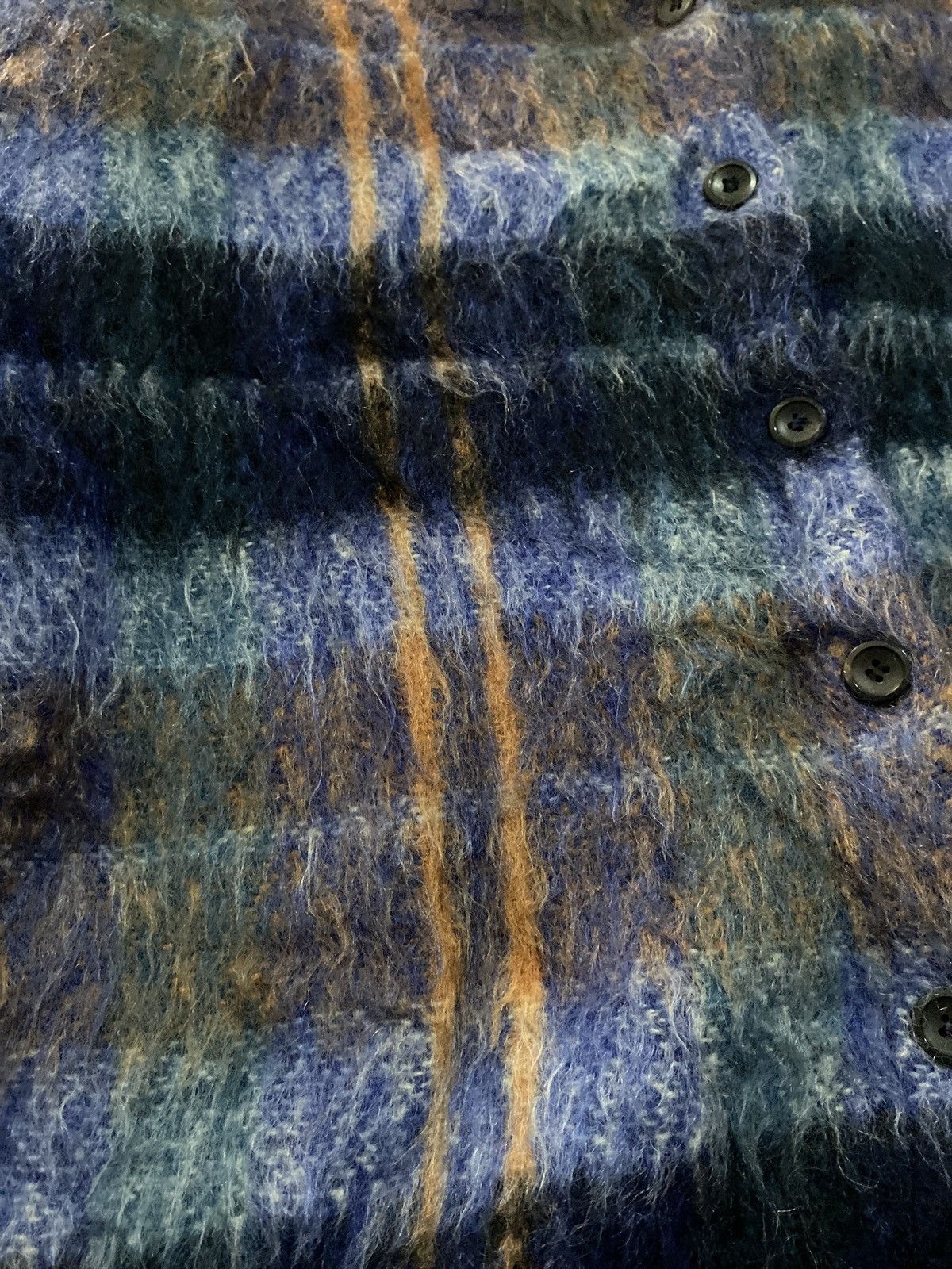 Acne Studios Mohair Plaid Knit Button Shirt DB show Size US M / EU 48-50 / 2 - 5 Thumbnail