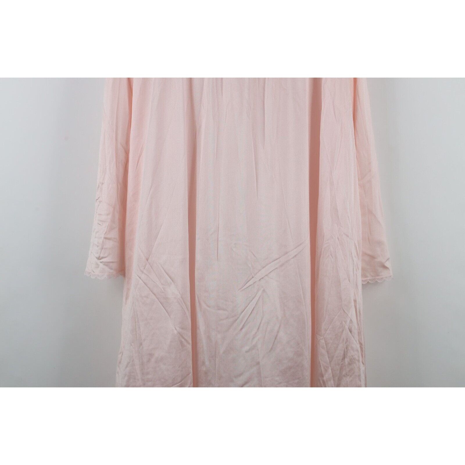 Vintage Vintage 70s Vassarette Fairy Lace Flower Sheer Night Gown Size L / US 10 / IT 46 - 15 Thumbnail
