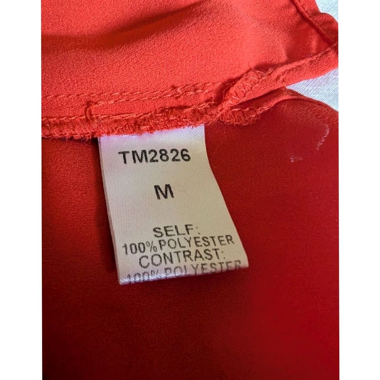 Vintage Womens Blouse Geometric Print Sleeveless Red Navy White Zip Back Round Neck Sz M Medium The Impeccable Pig Casual Workwear Boho Size M / US 6-8 / IT 42-44 - 7 Thumbnail