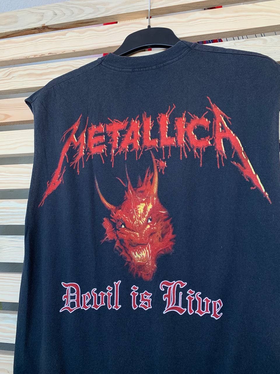 Band Tees × Metallica × Vintage VINTAGE UNRELEASED METALLICA DEVIL IN LIVE TEE SHIRT Size US M / EU 48-50 / 2 - 8 Thumbnail