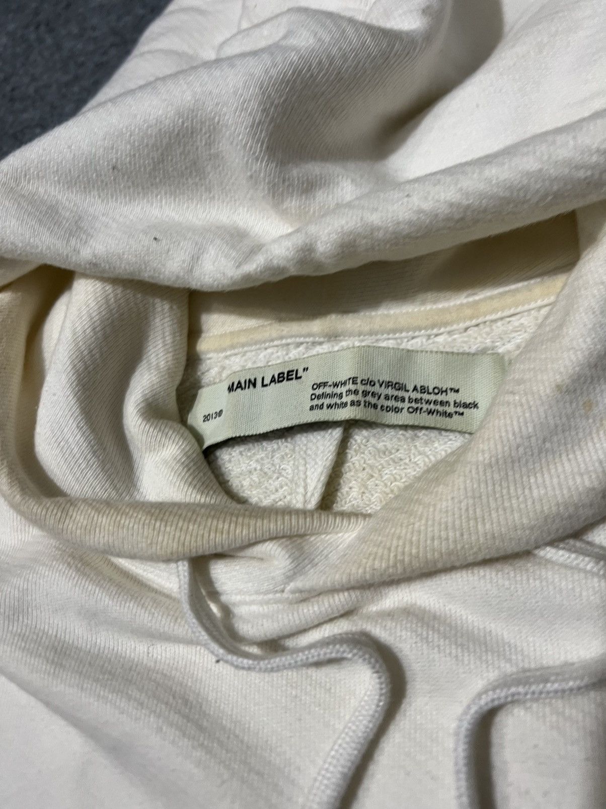 Off-White Hoodie Fleece Man Off-White Split Arrows white Size US XXS / EU 40 - 7 Thumbnail