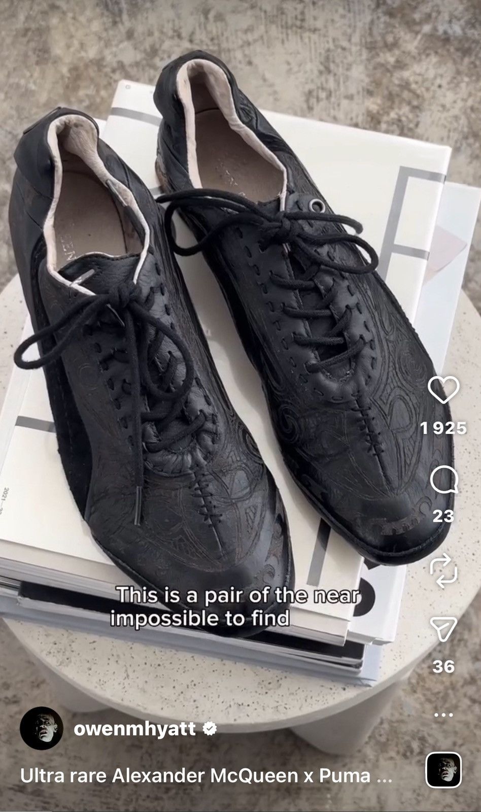 Alexander McQueen × Puma Puma Alexander Mcqueen ss06 Mataora Lumber leather shoes Size US 9 / EU 42 - 7 Thumbnail