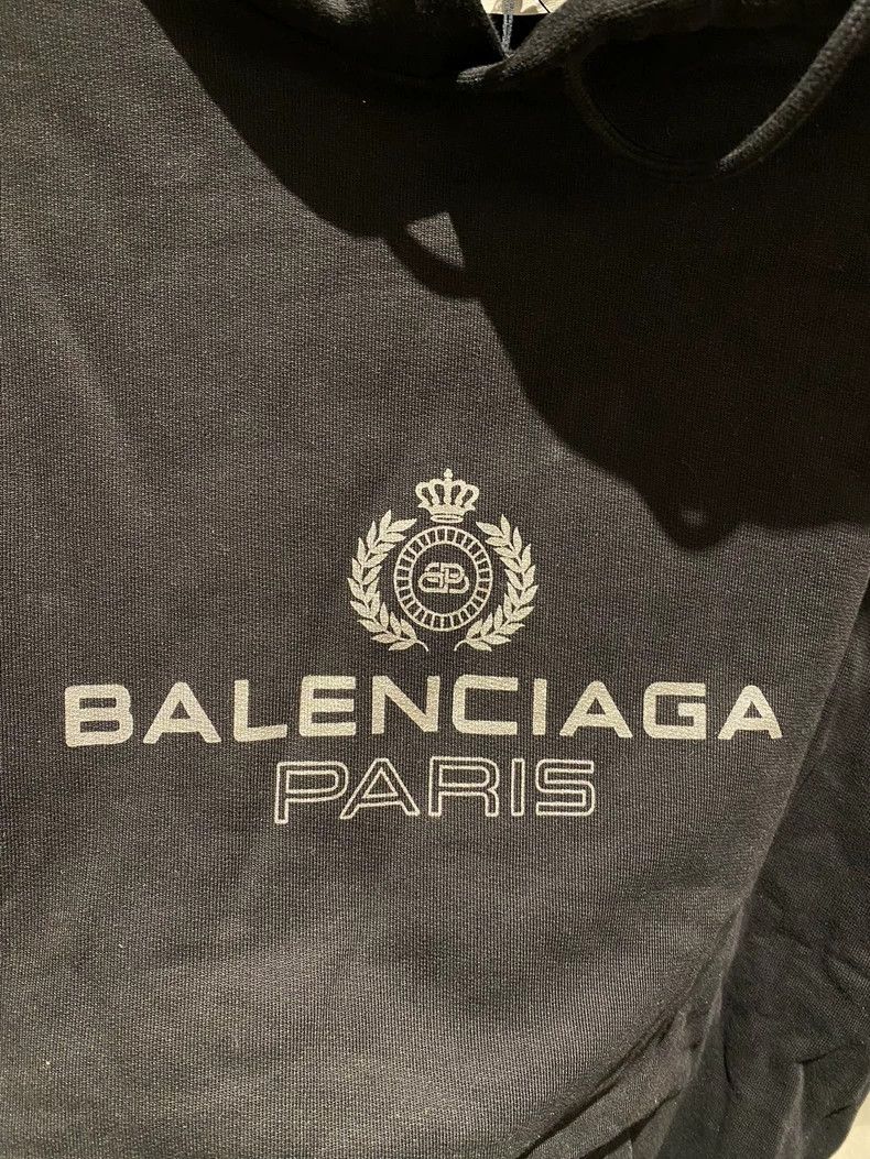Balenciaga Balenciaga Black Wheat Pattern Hoodie Size US M / EU 48-50 / 2 - 2 Thumbnail
