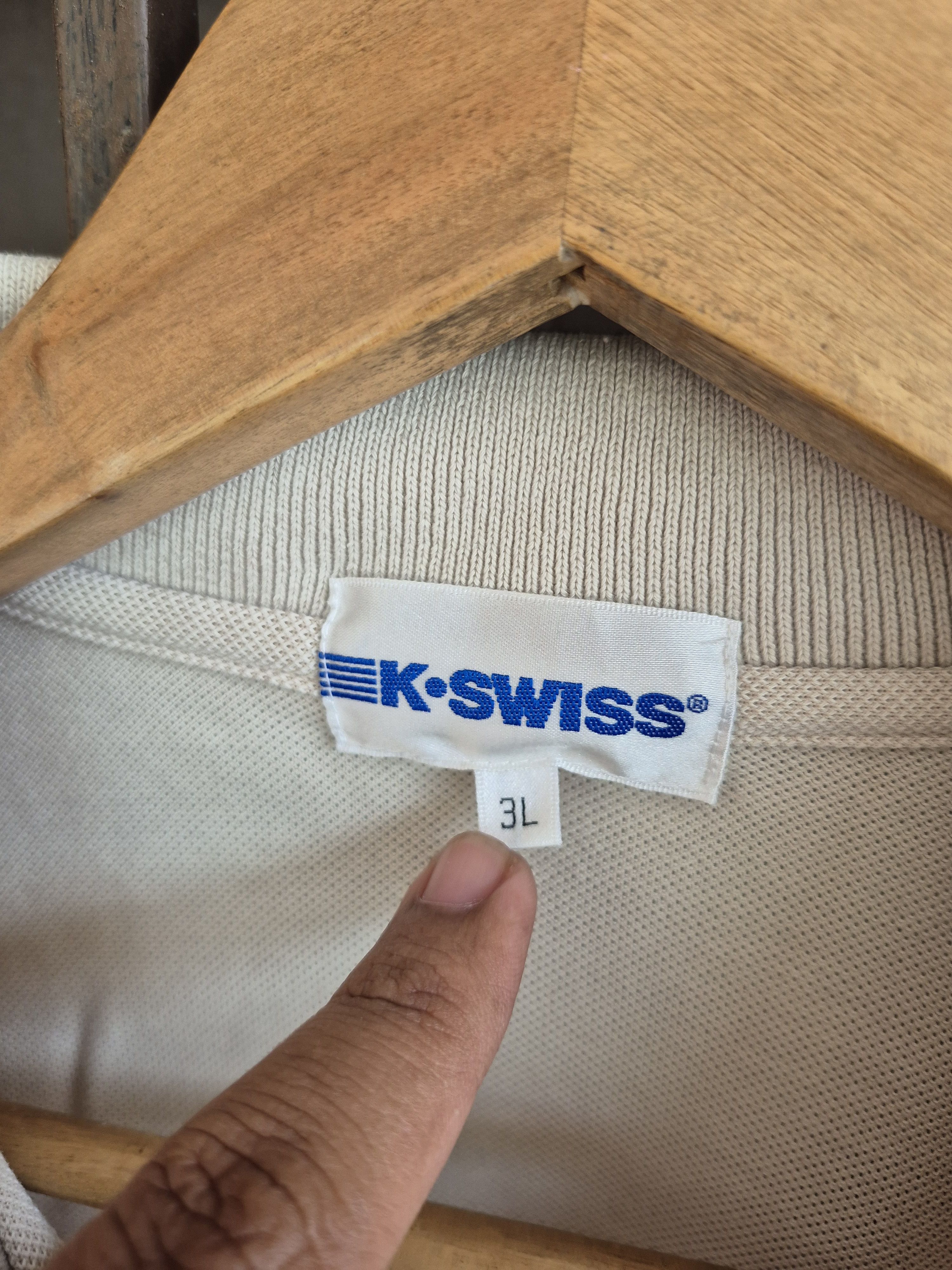 K-Swiss × Vintage 🔥 K Swiss Polo Collar Tee Casual Sportswear Tennis Size US L / EU 52-54 / 3 - 7 Thumbnail