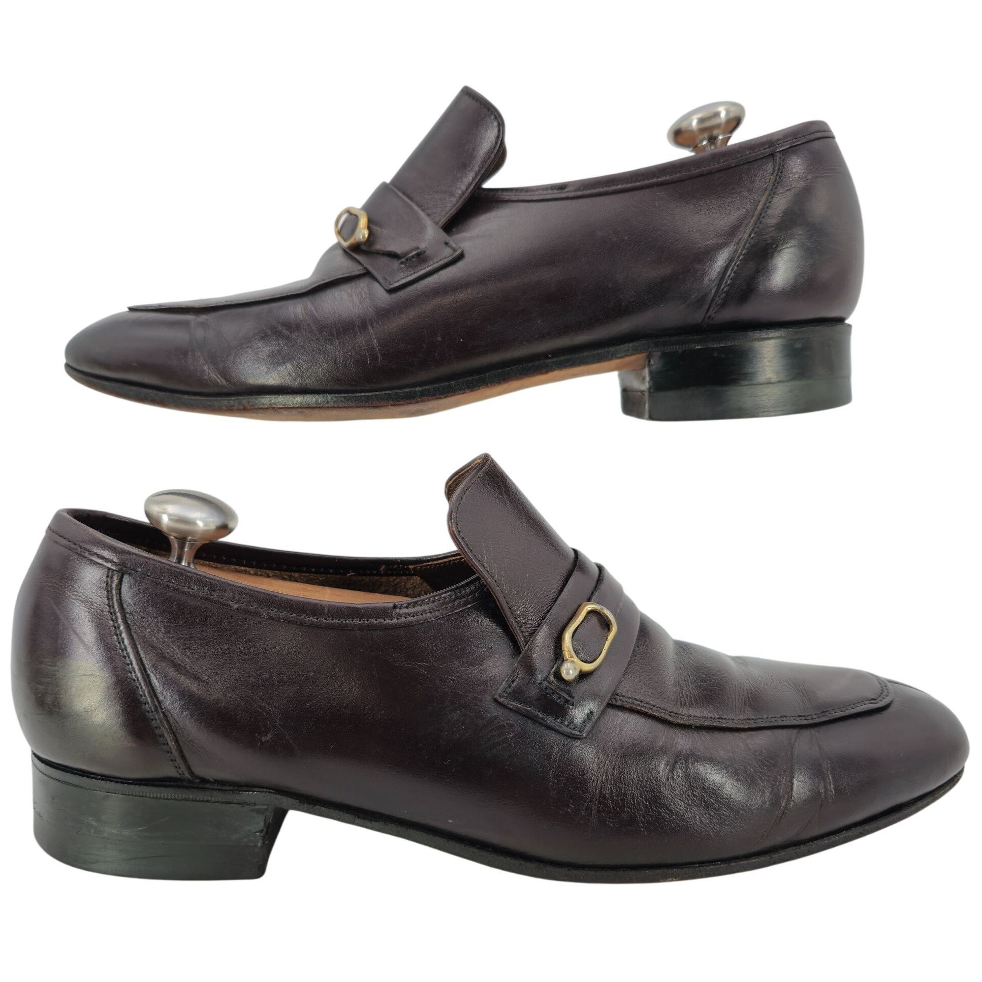 Dack's Vintage Melloflex Dacks Mens 9.5 Brown Leather Canada Dress Size US 9.5 / EU 42-43 - 2 Thumbnail